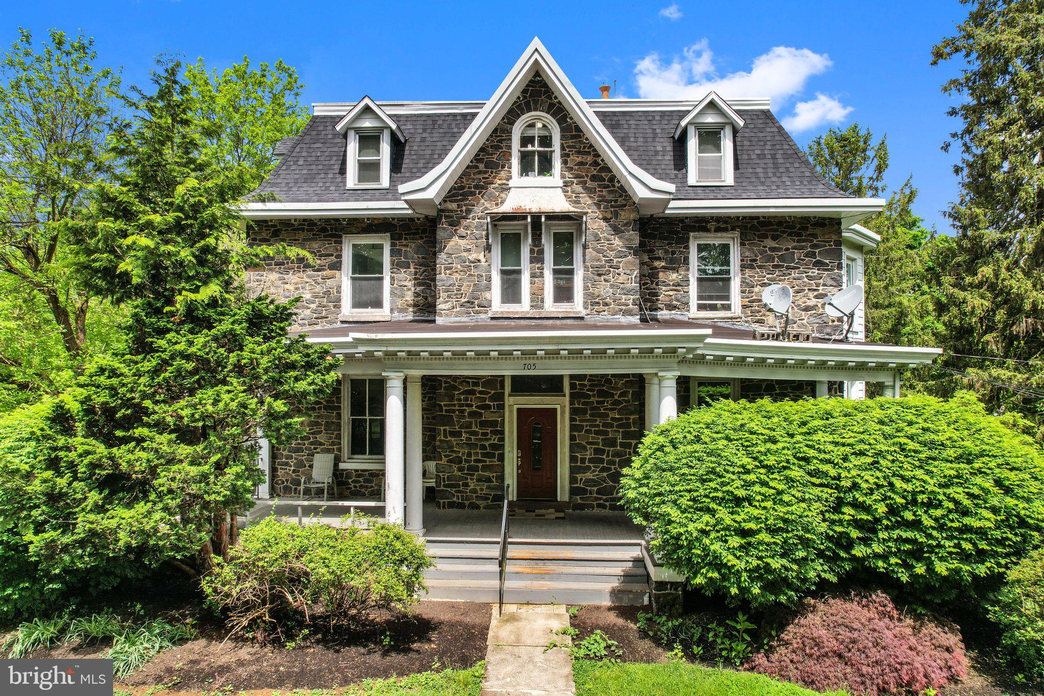 House hackers and Investor alert! Welcome to this fantastic 4-unit multifamily home in the heart of West Chester, Pennsylvania! This property can be used as a student rental as it is located in East Bradford Township just across the street from the borough of West Chester. Rents for student rentals average in the $850-$1000 range per student. Staying within per unit occupancy limits and renting to students could increase rental revenues by more than double current rent rates. Each unit offers comfortable living spaces, and the property is ideal for investors or owner-occupants seeking rental income. For owner occupants, this property could be purchased as a primary residence and the rents could significantly reduce your monthly expense. This parcel is located on a 1 acre lot at the corner of S. Bradford Avenue and W. Market Street in East Bradford Township. The larger lot also  provides for possible development potential in the future and is located in East Bradford Township which is just across the street from West Chester borough also providing additional flexibility for renting to students who can easily and safely walk to West Chester University and downtown West Chester. Three spacious units and one efficiency all have a mix of updates and original features. Apartment 1 makes up the lower level and is a spacious 3 bedroom unit with high ceilings, a large central living room, large bedrooms, eat-in kitchen and 1 full bath currently rented for $1650. Apartment 2 is a 2nd floor efficiency with high ceilings, a kitchenette and 1 full bath currently rented for $800. Apartment 3 also on the second floor is a spacious 2 bedroom unit with more high ceilings, a large living room, dining area, kitchen and 1 bath currently rented for $1250. Apartment 4, located on the third floor is another spacious 2 bedroom unit with living room, full kitchen and 1 bath currently rented for $1450. All rents are under market rates. Modest improvements could provide higher rent values. Additional features include a massive front covered porch for entertaining friends and relaxing, separate off street parking for all tenants, incredible corner larger yard, coin-op laundry room with 2 washers and 2 dryers with separate locked door access. Additional storage in basement including a locked owners storage and systems room. Prime location in West Chester, just steps away from the downtown town center area, charming parks, trendy boutiques, delectable dining options, an array of year-round activities to keep you entertained. Whether you're walking to campus or strolling through the scenic streets or enjoying a leisurely afternoon in the nearby parks, you'll appreciate the unparalleled walkability and convenience that this prime location offers. Whether you're looking to invest or live in one unit while renting out the others, this multifamily property offers a great opportunity for significant income. All units have individual meters for electric and gas. Landlord pays water and sewer $3385 annually averaging $282 per month. Common area electricity $1063 annually, averaging $89 per month. Annual waste removal-dumpster $1443, averaging $120/month. Annual insurance Philadelphia Contributorship $2178, averaging $182 per month. Annual landscaping $1250, averaging $104 per month.
