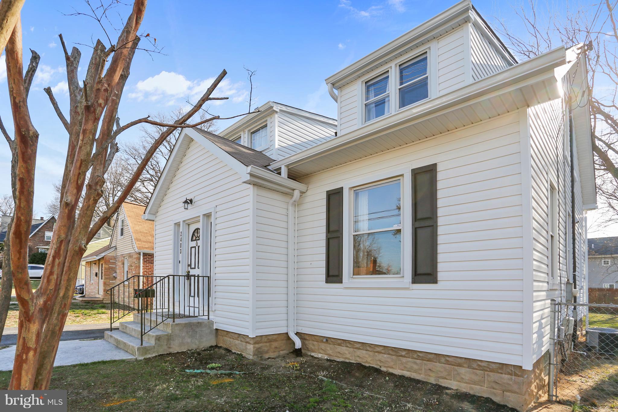 NEW PRICE!!!!OPEN SUNDAY 1-3!! CHARMING FARMHOUSE ON THE EDGE of CHEVERLY, Lovingly maintained, Freshly Painted (March 2018) and ready to go. NEW Siding/Gutters, Recessed lights 2018, NEW A/C 2015, NEW Roof 2014, Separate Playhouse/Barn/Former Garage. Potential additional Bedroom in the Basement