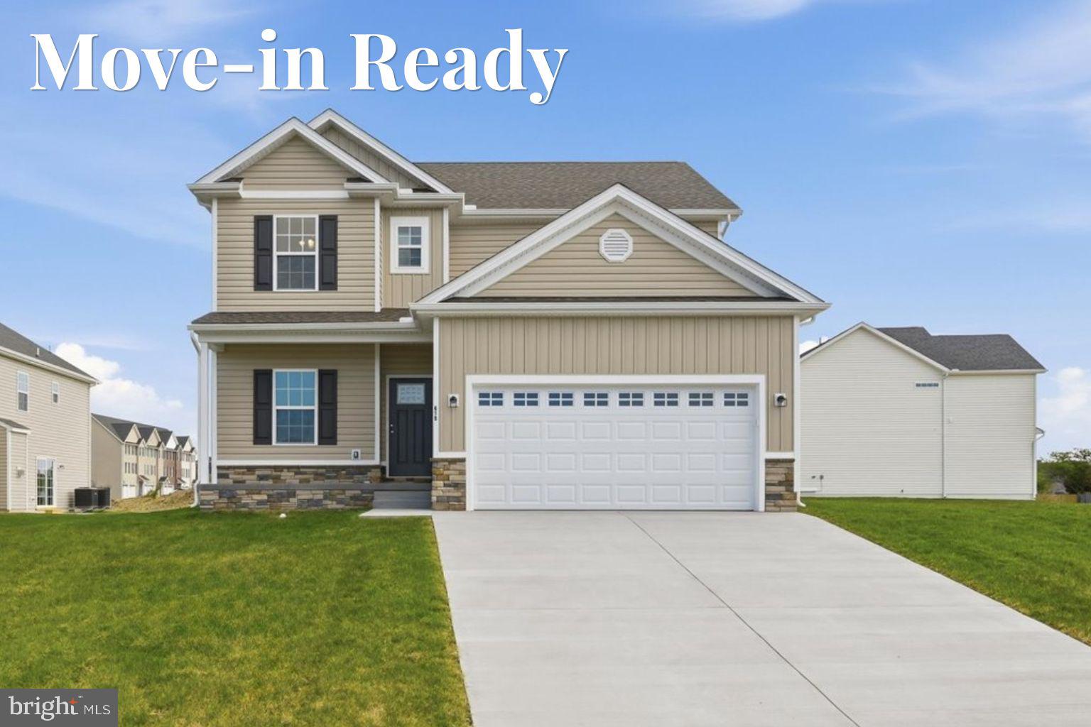 Contact me to learn how you can receive up to $30,000 in builder-paid closing costs! The home is vacant, move-in ready, and includes pre-selected upgrades and a new-construction warranty. Welcome to this beautifully crafted new home by a respected local builder, offering over 2,000 square feet of thoughtfully designed living space in the desirable Sovereign Village community. The inviting open-concept main level features a spacious kitchen with a large island, perfect for gathering and entertaining, and it seamlessly connects to the dining and living areas. A private office provides the ideal space for working from home, and a spacious mudroom offers a first-floor laundry and a space to unload as you enter the home's garage. You'll find 3 bedrooms with generous closets sharing a hall bath, a home's large primary suite with a walk-in closet, and a beautiful ensuite primary bathroom with a tiled walk-in shower. Every detail of this home reflects quality craftsmanship and modern style, with numerous upgrades and dual-zone HVAC for year-round comfort. Sovereign Village is a sought-after community with sidewalks, open green spaces, and an optional membership pool for summer fun. Conveniently located just off Route 7 and less than four miles from Old Town Winchester, this home offers the perfect blend of modern comfort, community living, and commuter convenience. Don't miss your chance to make this stunning new home yours! Other homes available, 102 Brockham Ct, 100 Brockham Ct,  251 Rossmann Blvd, and 253 Rossmann Blvd.