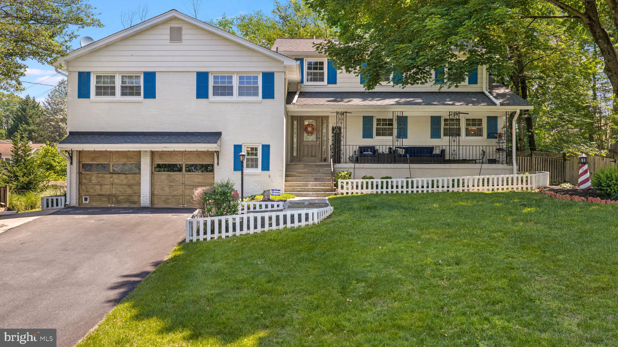 Welcome to this stunning 5 bedroom , 3 and a half bath split level in the highly desirable neighborhood of Colesville Manor. This neighborhood has no HOA and is beautifully tree lined. This homes has an over sized level back yard with gorgeous trees, and landscaping. Hop into your in-ground pool. Over half an acre with a fenced in yard, bring your fury friends, this home is ready. Sit on the large front porch and enjoy your morning coffee. When you step inside you are greeted by hardwood floors, a gourmet kitchen with granite countertops and an inviting sunroom over looking the back yard. Step down stairs to a totally finished rec room with loads of built in shelving, a bar and a fireplace. Travel up just a few stairs to 4 bedrooms and 2 full baths. Another few steps to the top and you will find a generous owners suite with a massive dressing room, a large bedroom, a generous bath with a walk in shower and soaking tub. There is also an office off the master. This home has it all. Come put your finishing touches on this beauty and make it your own!