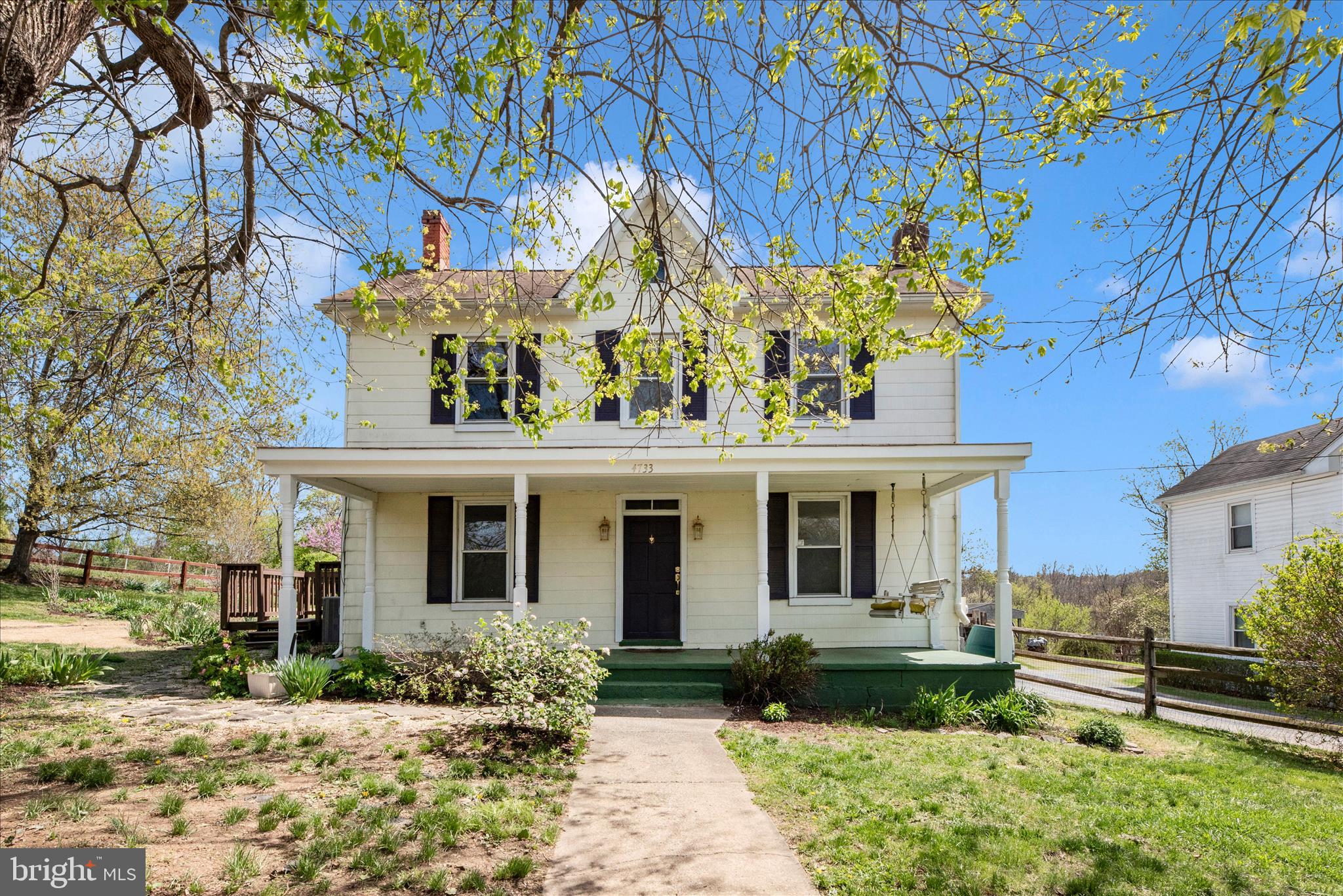 Lovely Turn of the Century Victorian on 2 Acres featuring a gardener's dream yard, woods and stream! With a privacy hedge at the front, this beautifully landscaped yard is fenced to the front, side & rear of the house. The wide covered front porch entry into the formal rooms - both living and dining, feature original wood flooring, arches, mantels and an exit to the side deck off the living room. updated 2-Section Kitchen with recessed lighting and french doors to the multi-section side deck & gardens, along with a powder room & the laundry. Family room is off the kitchen to the rear and features the rear exit/entrance and small deck. The upper level features 3 bedrooms and 2 full baths! Primary bedroom features a walk in closet and an extra large bath! Bedroom #2 also offers a walk in closet! Dog kennel for 3 conveys. Old barn/1-car garage conveys AS IS. Lennox Heat Pump for central air & heat installed in May of 2025 - warranty conveys - PLUS there is the added benefit of the Oil Hot Water Baseboard heat! Come enjoy the quiet of country living and the proximity to everything you need!