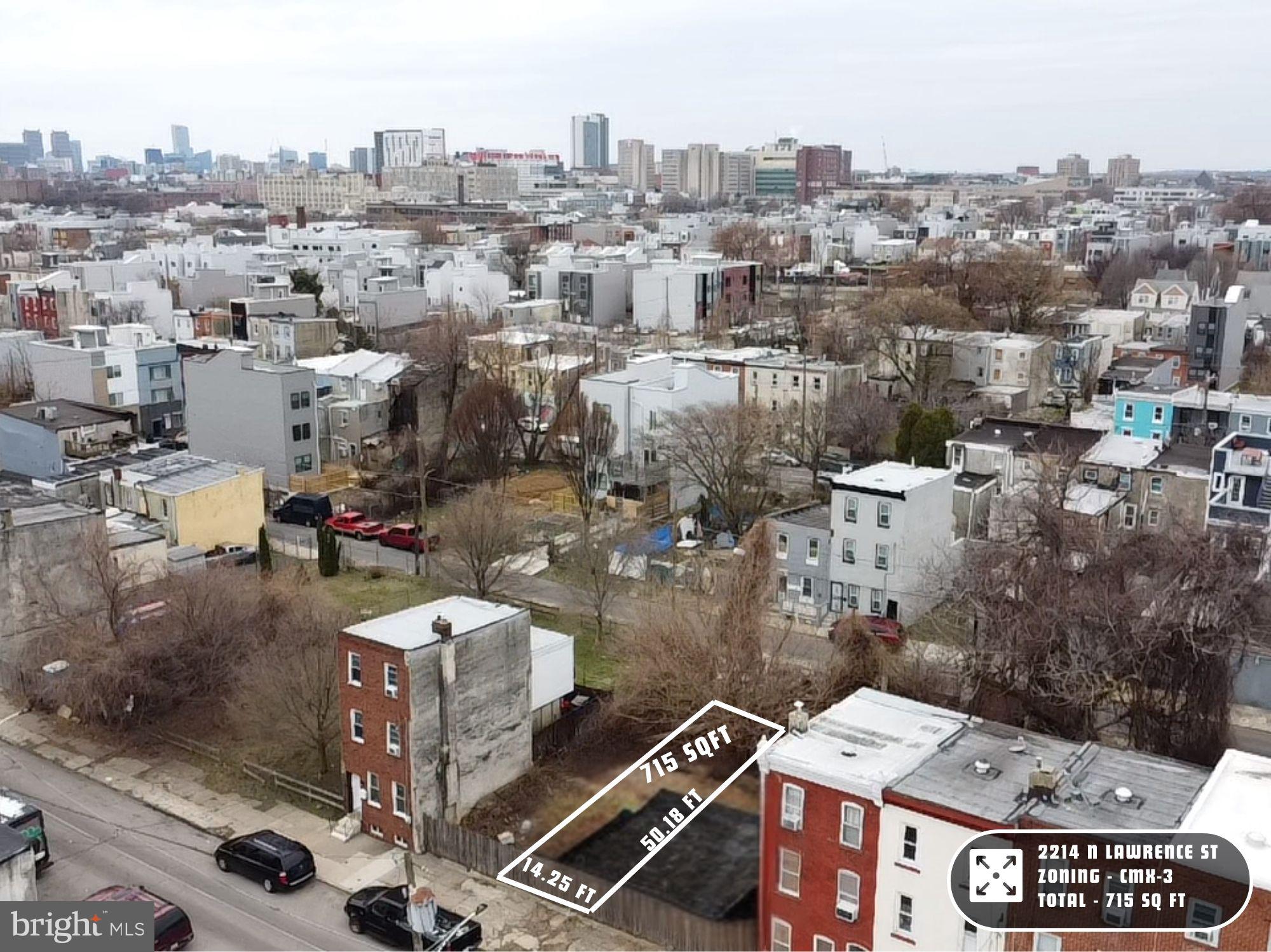 2214 N Lawrence St presents a prime development opportunity in Philadelphia’s rapidly evolving North Philadelphia market. This 14.25 x 50.18 buildable lot is ideally suited for commercial or mixed-use development, allowing investors to capitalize on continued neighborhood growth and increasing demand. With convenient access to public transportation, major roadways, and nearby amenities, the site offers a straightforward development opportunity with strong long-term upside in an emerging corridor.