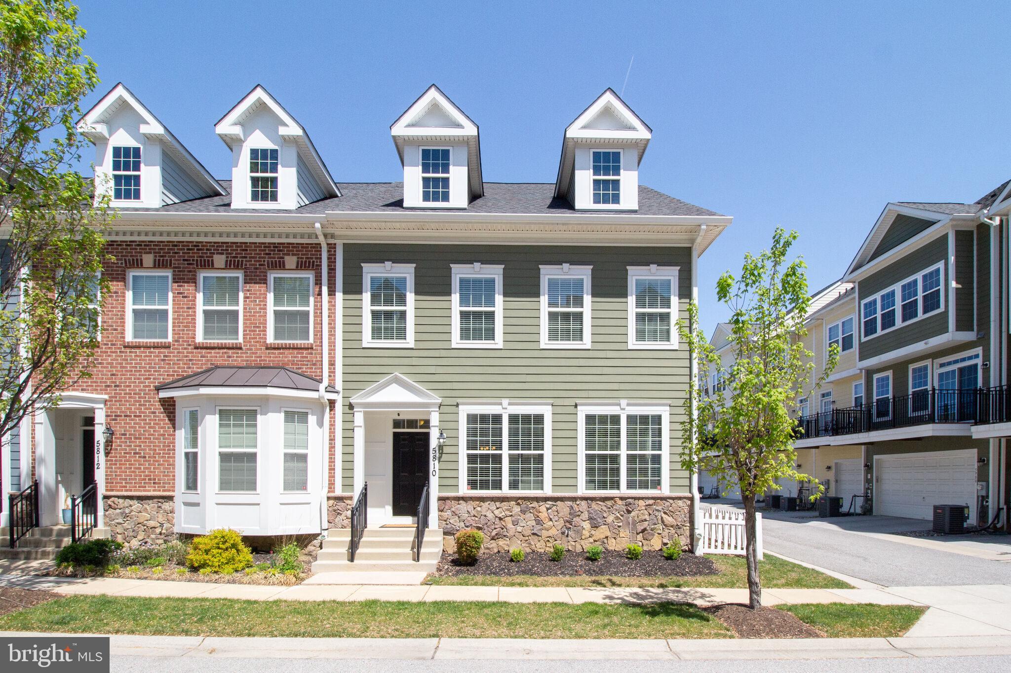 Welcome to 5810 Lois Lane in Ellicott City! This rarely available Livingston model in Shipley’s Grant offers one of the largest floor plans in the community. This bright and spacious end-unit townhome features 3 bedrooms, 3 full bathrooms, and 1 half bath, with natural light streaming throughout. The expansive main level is perfect for both entertaining and everyday living, enhanced by a bump-out that adds valuable living space. The finished lower level with high ceilings provides even more versatility. Step outside to a beautifully designed paver patio—an inviting space for outdoor gatherings or peaceful evenings. A detached two-car garage at the rear of the home offers added convenience and functionality. Don’t miss this opportunity to own a spacious, light-filled home in one of Ellicott City’s most sought-after communities!