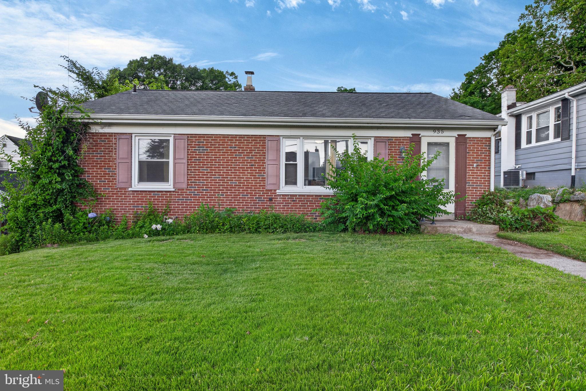 Charming 3-bedroom, 1-bath brick rancher offering 1,064 finished square feet and a great opportunity to add your personal touch. Original hardwood floors run throughout the spacious living room and all three bedrooms. The eat-in kitchen features tile backsplash and gas cooking, while the full bath includes a newer vanity and tiled tub-shower. Additional highlights include replacement windows throughout, an architectural shingle roof, and newer high-efficiency natural gas furnace and central A/C, both installed in 2021. Outside, enjoy the rear covered porch overlooking the level backyard. With a little paint and cosmetic updating, this well-built home offers the chance to build instant sweat equity. Schedule your private showing today!