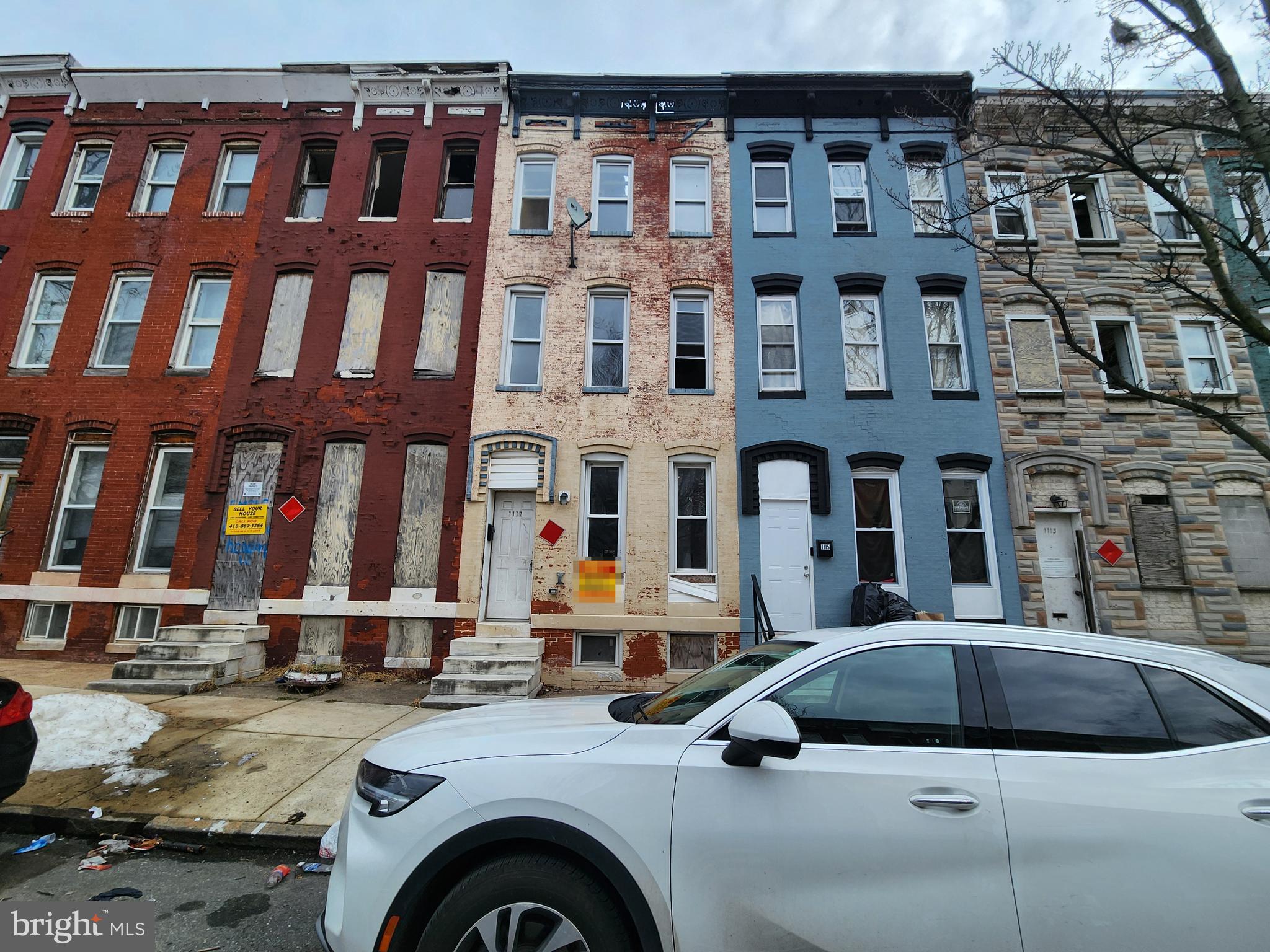 POST AUCTION/BUY NOW: MAKE AN OFFER! Deposit: $5,000.

3 story townhome in the Sandtown-Winchester neighborhood.
Located in West Baltimore, near Harlem Square Park and UMMC Midtown, with convenient access to N Fulton Ave and W Lafayette St.
Property is believed to be a vacant shell in need of renovation.