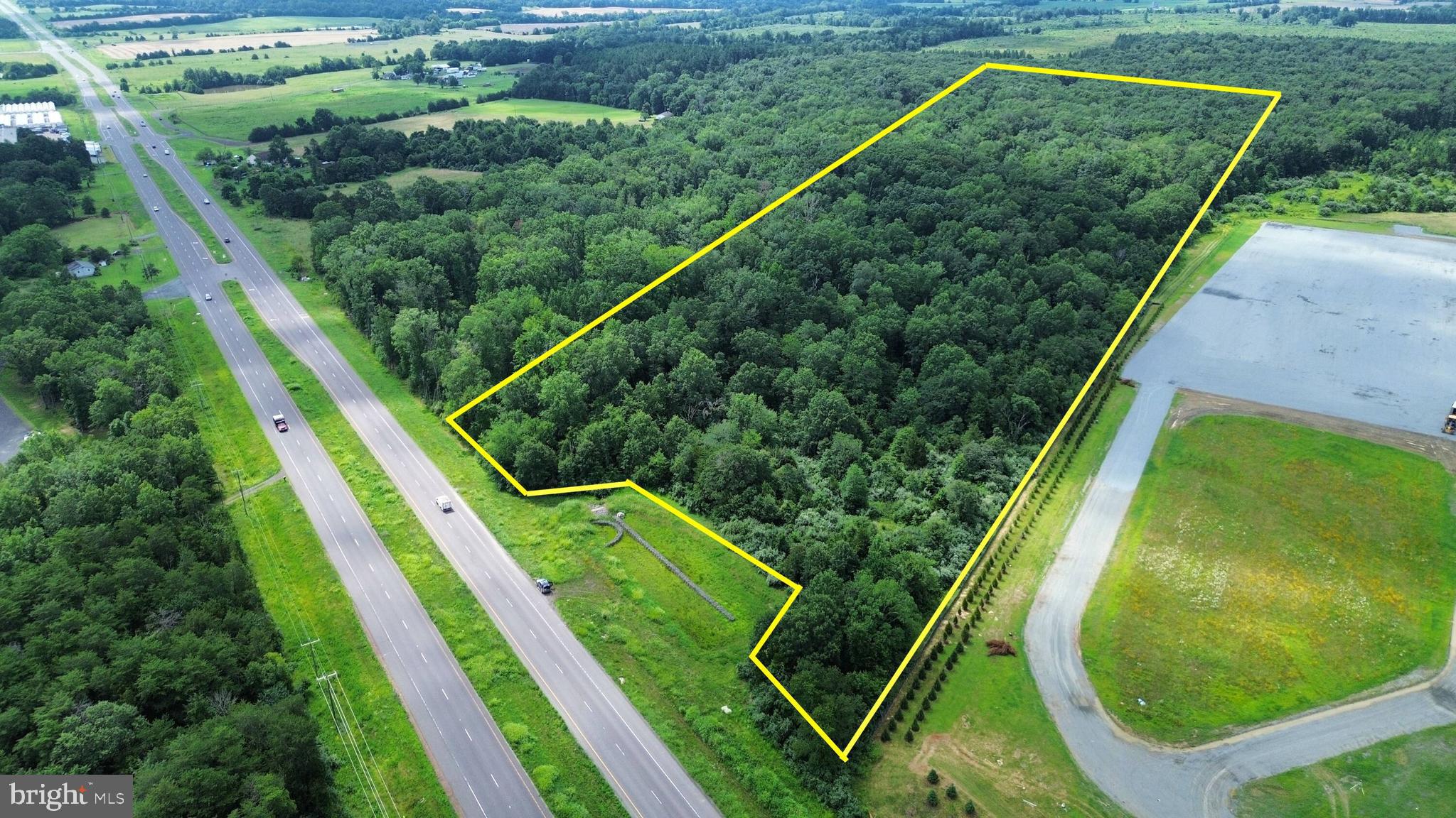 28.11 Acre lot for sale on Germanna Hwy next to Amazon Data Center.  Zoned A-1 in Culpeper County.  211 ft of frontage on Rt-3. Located near Stevensburg and Town of Culpeper. Dominion Power electrical substation adjoins property. Tax ID#: 54-14A.