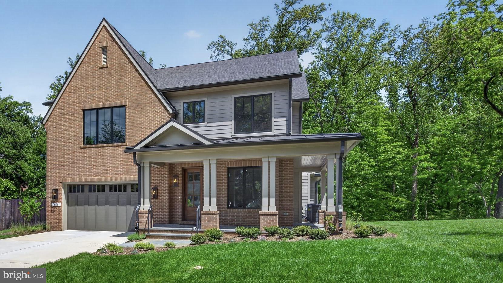 Newly completed and fully finished — this 7,100 SF custom home in Cresthaven sits on a rare 11,100 SF flat lot designed specifically around the site, with a private wooded backdrop and nearly 300 newly planted trees creating a tranquil, almost rural feel just minutes from downtown Bethesda.
Seven bedrooms, 7.5 baths, and a layout built for how families actually live: a first-floor guest suite for parents who don't do stairs, a large screened porch with built-in fireplace overlooking the woodland, and a flexible main-level office that can serve as yoga studio, music room, or fifth bedroom. The optional four-stop elevator makes this home aging-in-place ready from day one.
Finishes are uncompromising — Thermador professional appliances, custom-fabricated kitchen and bath cabinetry in select birch, wide-plank white oak flooring site-finished after install, Pella windows and doors throughout, three-zone HVAC, oversized two-car garage, flagstone patio, and classic brick exterior.
Cresthaven offers easy access to Bethesda Metro, dining, shopping, and top public and private schools including Landon and Holton-Arms — but the wooded setting, mature canopy, and 300 new plantings make this feel like a country home inside the Beltway.
Open this Saturday and Sunday 1–4 PM.