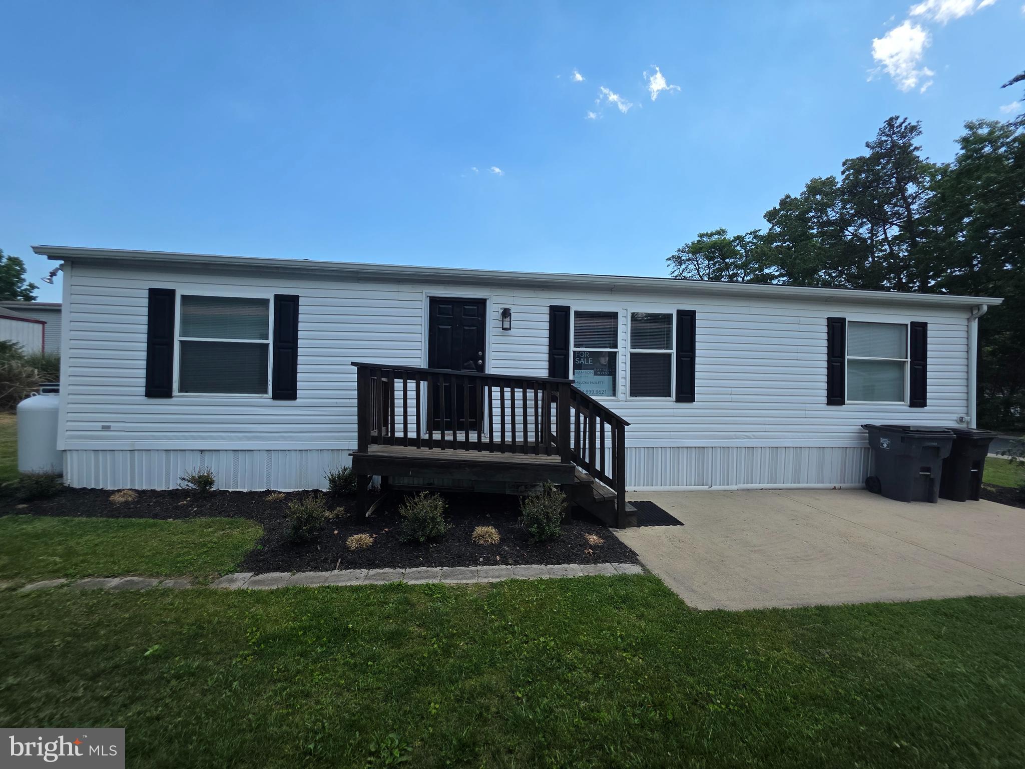 Beautifully renovated 3-bedroom, 2 full bathroom manufactured home located in the Harford Village community. This move-in ready property features an open-concept layout, updated flooring, recessed lighting, spacious kitchen with stainless steel appliances, breakfast bar, and modern finishes throughout. Large primary suite with private bath, separate laundry area, private driveway, and low-maintenance exterior. Conveniently located near Route 40, I-95, shopping, and restaurants. Community approval required. Ground rent applies.