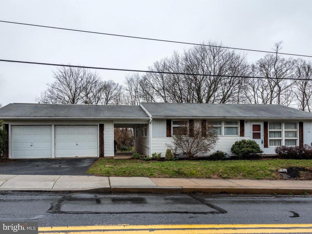 Economical ranch home, 2 car garage, gas heat, central air, on over 1/2 acre lot. 3 bedrooms, finished basement, all appliances, enclosed porch and a workshop. Easy access to rte 283 & rte 30 for commuting. Terrific value, move in ready.