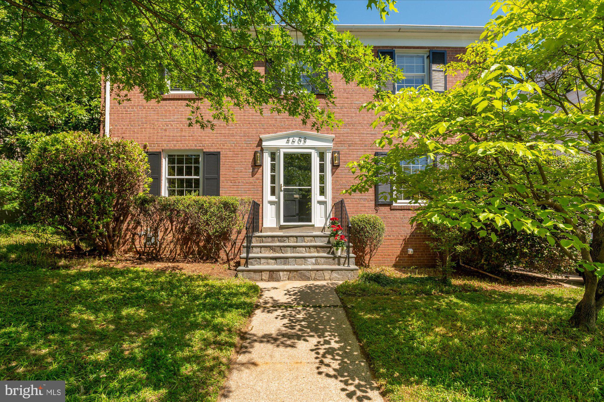 Don't miss out on a rare opportunity to own a home with true generational history-
lovingly cared for by the same family for its entire life, where five children were raised and decades of wonderful memories made. This classic center hall colonial offers 4 bedrooms and 3.5 baths in a wonderful Chevy Chase neighborhood sandwiched between downtown Bethesda and Friendship Heights. Just a few blocks from beloved Norwood Park, this home provides exceptional access to shopping, dining, and multiple commuting options- including Metro bus service at the end of the street. The home features a traditional and functional layout with strong bones and timeless character, offering an excellent opportunity for thoughtful updates or a full renovation to make it your own. A standout feature is an expanded kitchen area leading to a family room with a  fireplace, built-ins and French doors opening directly to a large patio, creating a warm and seamless indoor-outdoor living space. Set on a generous lot with a deep backyard, there is ample outdoor space for gardening, play or entertaining. Whether commuting into DC (a mile and a half away), working from home, or simply looking for a long-term place to grow into, this location supports every stage of life in one of Montgomery County's most sought-after neighborhoods.