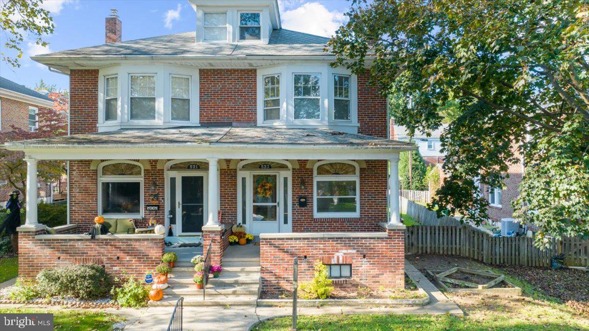 This one will not last! Shillington brick semi-detached with detached garage! March Street is a quiet tree-lined street
and only 3 blocks long! This home is well-maintained and ready for you and your ideas. The charming front porch
offers plenty of room to sit and enjoy the classic architecture which includes the original leaded glass front door and
stained-glass arched windows. the first floor features a large Living Room & Dining Room and eat-in Kitchen. The
second floor offers 3 large bedrooms with spacious closets and the full bath. The Living Room, Dining Room and
bedrooms have the original hardwood under the carpets. The 3rd floor has tons of possibilities- storage or future
finished space! The basement is wide open with a convent Wilco door to the back yard. The detached garage is a plusSpace for 1 car and storage!! Schedule your tour today!!