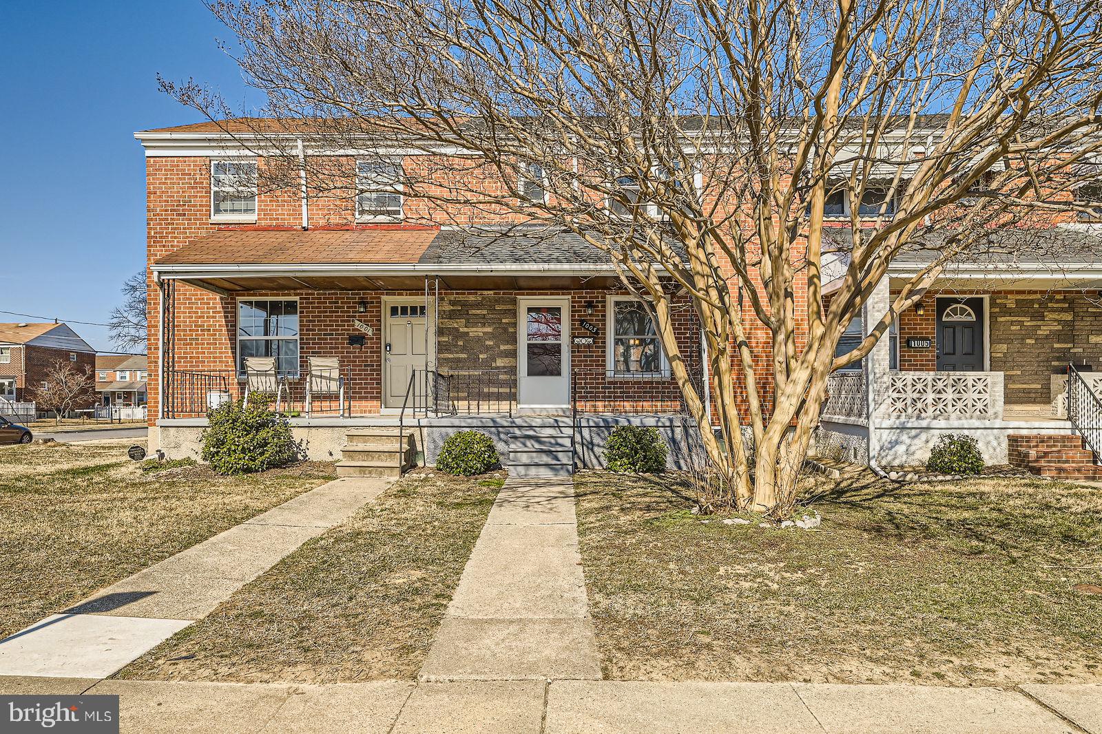 Welcome to 1003 S Marlyn Ave, a beautifully updated townhouse in the Fox Ridge Manor.  This charming 3-bedroom, 1.5-bathroom home offers 1,352 square feet of comfortable living space, thoughtfully renovated in 2024 to combine modern conveniences with timeless appeal. The main level of the home features gleaming hardwood floors that enhance the bright and open living spaces. At the heart of the home, the fully renovated kitchen boasts contemporary appliances, ample cabinetry, and sleek countertops, making meal preparation a pleasure. Freshly painted interiors and new carpeting add to the warm and welcoming ambiance throughout.  The finished basement provides versatile additional space, perfect for a family room, home office, or entertainment area with a half bath. A convenient parking pad at the rear of the property ensures easy parking. Located near local schools, shopping centers, and recreational facilities, this home also offers quick access to major highways, making commuting to the greater Baltimore area a breeze. Don’t miss your chance to rent this meticulously updated townhouse—schedule your visit today!