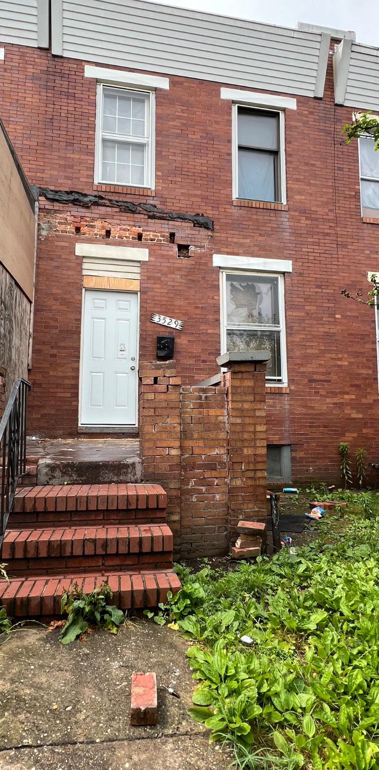Property is being sold AS-IS. Buyer is responsible for removing all remaining garbage and debris. Buyer must bring appropriate tools, including a drill, to remove the front board in order to gain entry to the property.
