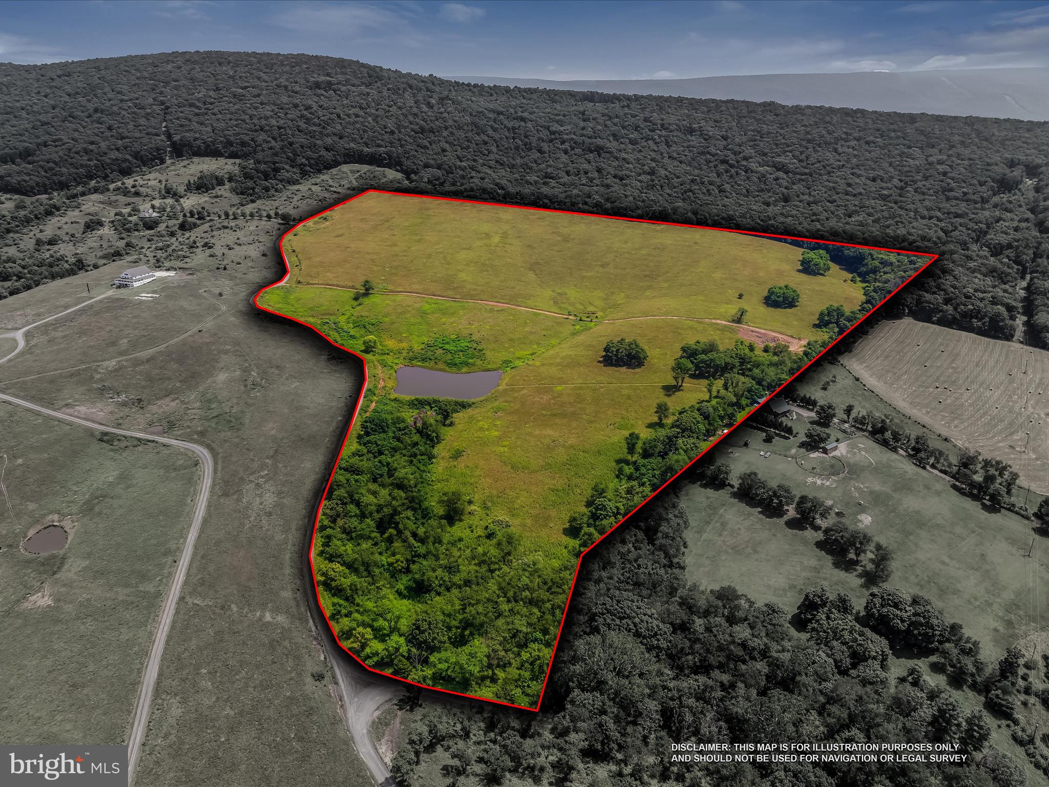 Remarkable lots totaling 56.92 acres! Enjoy the breathtaking views from the property all the way around. This beautiful piece of land makes a great place to spend outdoors. Electric access is nearby and all parcels have septic permits. The property has a nice spring fed pond also.  Plenty of buildable spots and there is a driveway cut in as well.