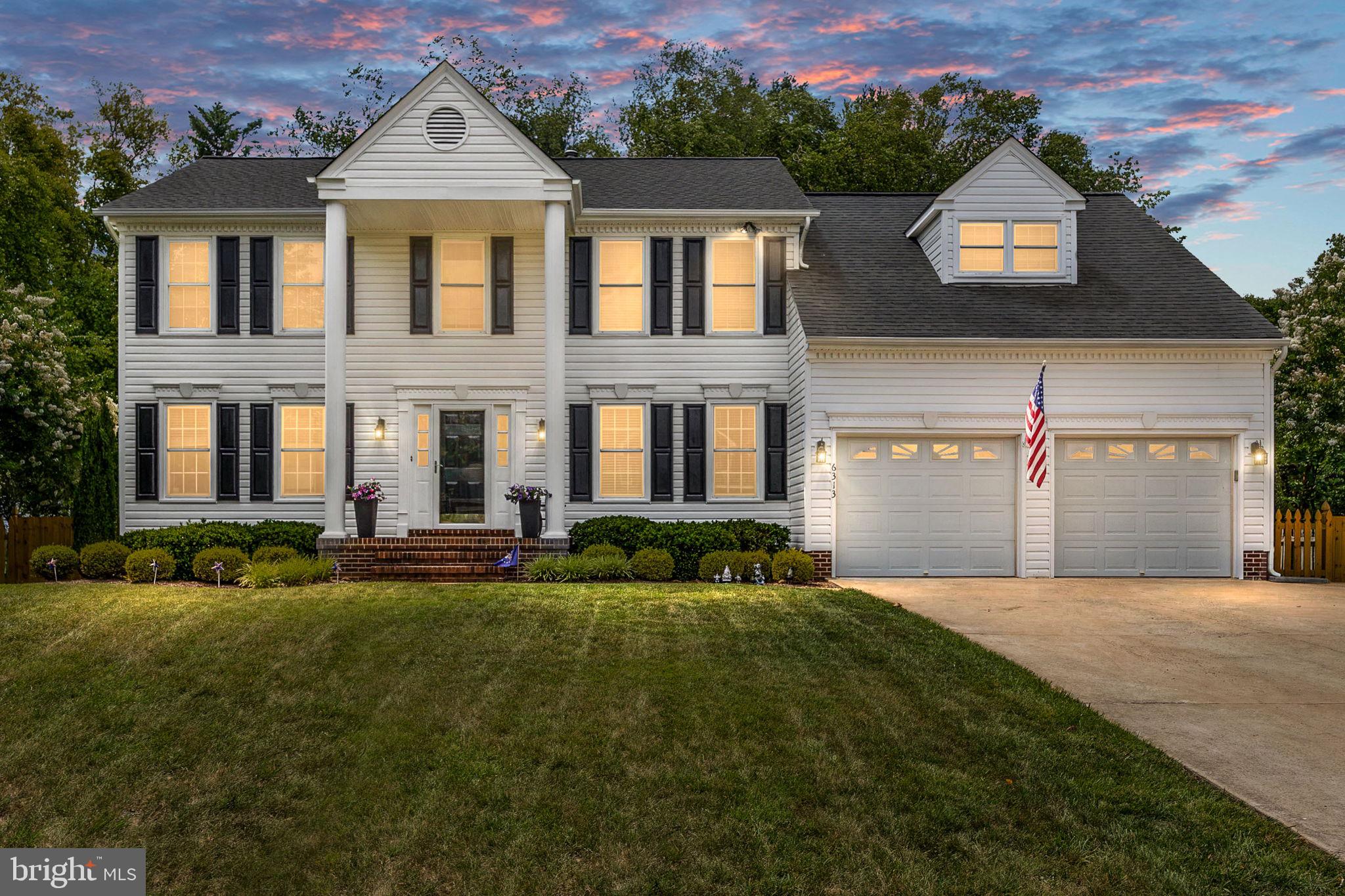 Welcome to this exceptional Colonial residence offering close to 4,000 square feet of beautifully finished living space in the highly desirable, amenity-rich Fox Point community. Set on a professionally landscaped lot, this meticulously maintained home combines timeless elegance with modern comfort. The main level features rich hardwood flooring, formal living and dining rooms, a private home office, and a spacious family room highlighted by a cozy wood-burning fireplace. The updated kitchen is designed for both everyday living and entertaining, showcasing stainless steel appliances, a center island, a Samsung glass-panel refrigerator (approximately three years old), and a dishwasher replaced within the last two years. Upstairs, the luxurious primary suite serves as a private retreat, complete with a spa-inspired bath and custom walk-in closet. Three additional generously sized bedrooms provide ample space for family and guests. The fully finished lower level expands the home's versatility with a large recreation room, wet bar, full bath, potential fifth bedroom, and abundant storage space. Outdoor living is equally impressive, featuring a maintenance-free stamped concrete patio, pergola, storage shed, mature landscaping, and a finished two-car garage. Residents of Fox Point enjoy an outstanding array of community amenities, including a swimming pool, playgrounds, tennis courts, and pickleball courts. Ideally located near shopping, dining, the VRE, historic Downtown Fredericksburg, and I-95, this home offers the perfect blend of convenience, comfort, and community living.