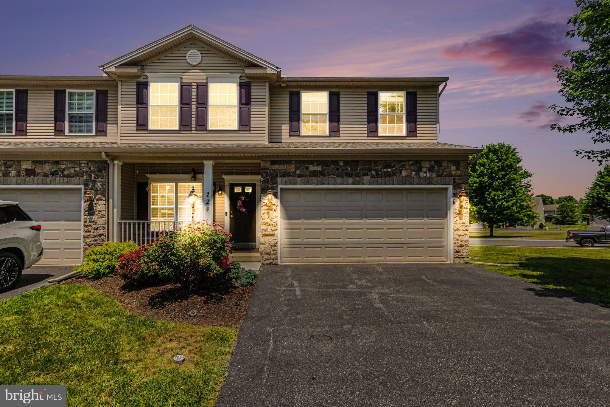 Welcome to 224 Aldenwood Drive, a beautifully maintained home in the desirable Stonehenge community offering the perfect blend of comfort, convenience, and low-maintenance living. With 3 bedrooms, 3.5 bathrooms, and over 2,261 square feet of living space, this home is move-in ready and thoughtfully designed for today's lifestyle.

One of the standout features is the spacious first-floor primary suite, complete with a private en suite bathroom, providing convenience and easy one-floor living. Inside, you'll find beautiful hardwood floors, 9-foot ceilings, and generous living spaces that create a bright and welcoming atmosphere throughout the home.

Located just minutes from historic downtown Carlisle, you'll enjoy easy access to locally owned shops, restaurants, coffee shops, parks, Dickinson College, and the many festivals and community events that make Carlisle such a sought-after destination. Commuters will appreciate the quick access to I-81 and other major routes, making travel throughout Central Pennsylvania a breeze.

Enjoy the benefits of a friendly neighborhood and maintenance-free living while still having plenty of space to entertain, relax, and make yourself at home. With its ideal location, desirable layout, and exceptional condition, 224 Aldenwood Drive is a wonderful opportunity you won't want to miss.