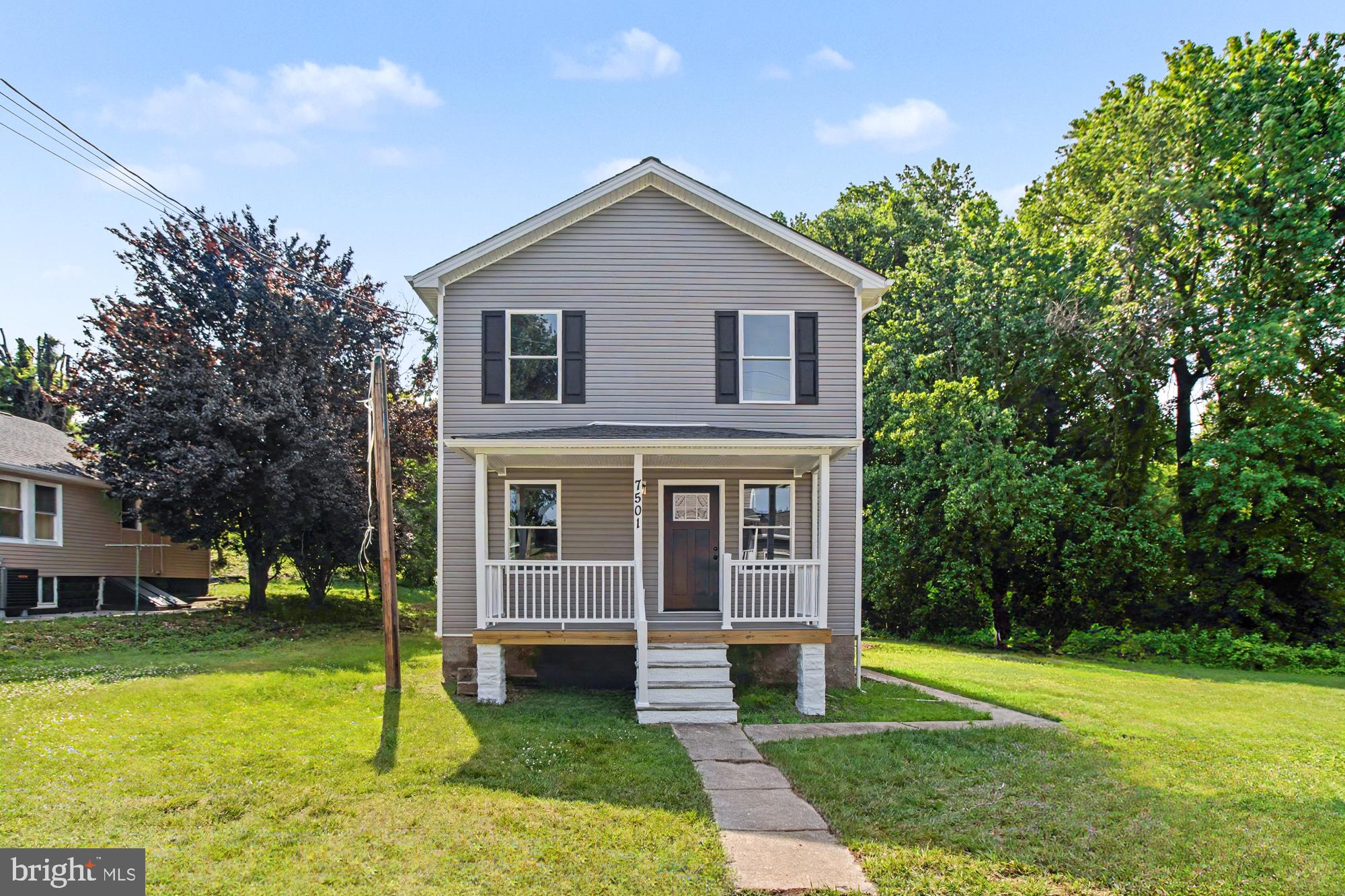 Welcome to 7501 Riddle Ave! This beautifully renovated 3-bedroom, 2.5-bath home has been fully rehabbed and is move-in ready. The spacious open-concept first floor offers excellent flow for everyday living and entertaining, highlighted by a large kitchen with ample cabinet and counter space. The main level seamlessly connects the living, dining, and kitchen areas, creating a bright and inviting atmosphere. Upstairs, you'll find three comfortable bedrooms and updated bathrooms. The unfinished basement provides abundant storage space and offers endless possibilities for future finishing or customization. A fantastic opportunity to own a fully updated home with modern finishes, a functional layout, and room to grow.
