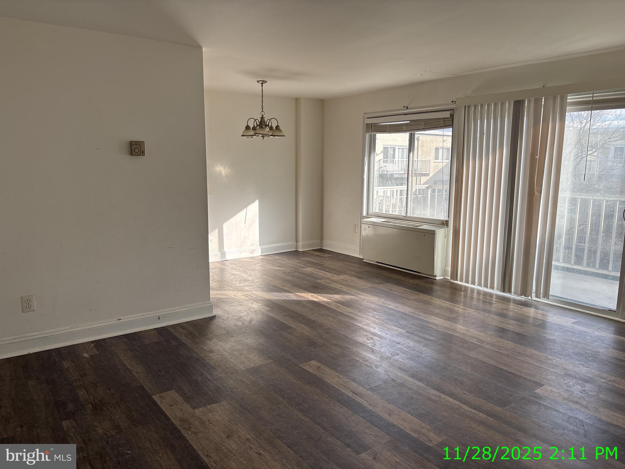 Make an offer on this one! Please review this latest price reduction- best deal going! ! Centrally located and convenient to so much! Elevator building this lovely 1 bedroom is available now in the Fairmont at a great price. Balcony off of living room high above it all.  Seller will not make repairs nor allow them before settlement, so please count on doing those afterwards- but go see this one.