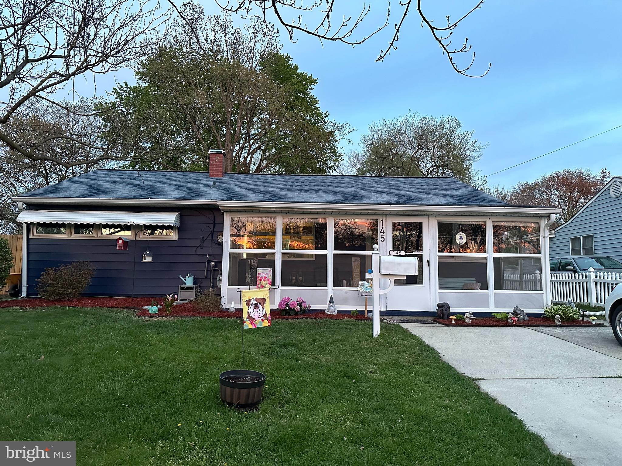 This three bedroom two bath rancher is deceivingly big. Large addition includes an oversized family room and a master suite with its own bath and walk in closet. Other features include a spacious kitchen with stainless appliances, formal dining room, formal living area, enclosed front porch and a covered side porch idea for outside entertaining. Many upgrades include new roof in 2022, new HVAC in 2021, new hot water heater in 2021 and all new kitchen appliances in 2020.  Large fenced yard and off street parking for two cars.
