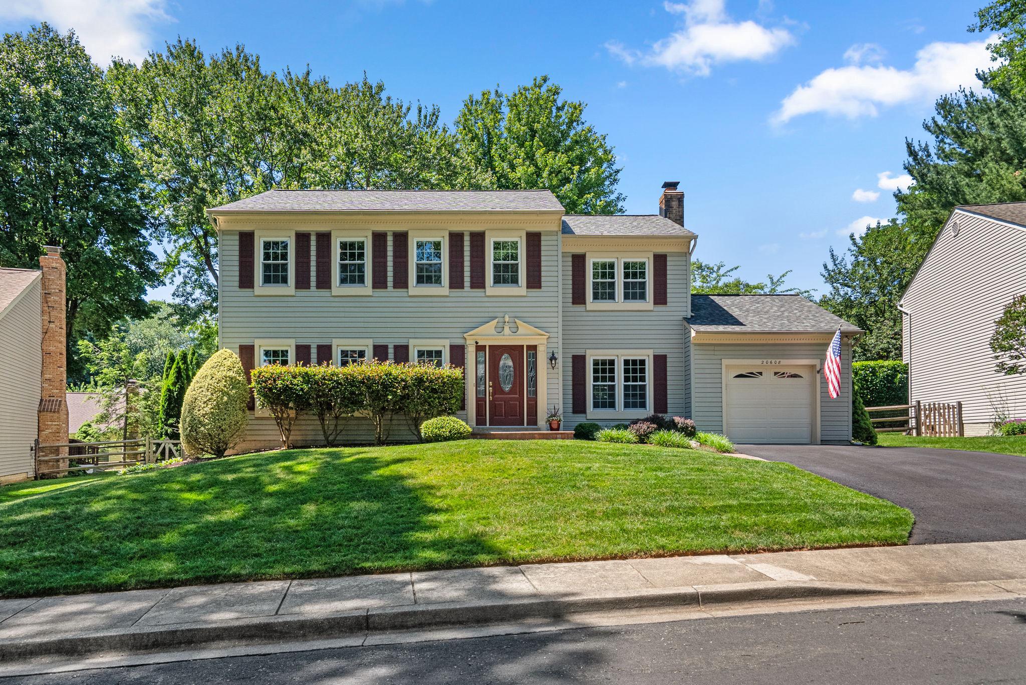 Tucked into one of Germantown's most established and sought-after communities, this beautifully maintained colonial offers the kind of warmth, comfort, and pride of ownership that is increasingly hard to find. From the moment you arrive, you'll notice the care that has gone into this home. Hardwood flooring flows throughout the main and upper levels, while thoughtful updates and maintenance provide peace of mind for years to come. The heart of the home is the updated kitchen, featuring quartz countertops, updated appliances, abundant cabinetry, custom built-ins, a stylish range hood, and generous prep space that make everyday living and entertaining effortless. Just beyond, the spacious family room with a wood-burning fireplace invites cozy evenings at home and gatherings with family and friends. Upstairs, you'll find four comfortable bedrooms, a full bath, and a private owner's suite with a walk-in closet and en-suite bath. The finished lower level adds valuable living space with a large recreation room, half bath, laundry area, and new carpeting. What truly sets this home apart, however, is the backyard. Step outside and discover a peaceful outdoor retreat where mature trees, beautiful landscaping, and thoughtfully designed hardscaping create a setting that feels tranquil and welcoming. Whether you're enjoying your morning coffee on the paver patio, hosting friends for dinner under the string lights, or simply unwinding after a long day, this backyard is a place you'll never want to leave. Additional highlights include a newer roof, new hot water heater,  and an exceptionally clean garage with epoxy flooring that reflects the care found throughout the home. Residents enjoy access to Waters Landing's pools, tennis courts, trails, tot lots, and community amenities, all while being conveniently located near shopping, dining, commuter routes, and Black Hill Regional Park. This is a home that has been truly cared for, and it shows in every detail.