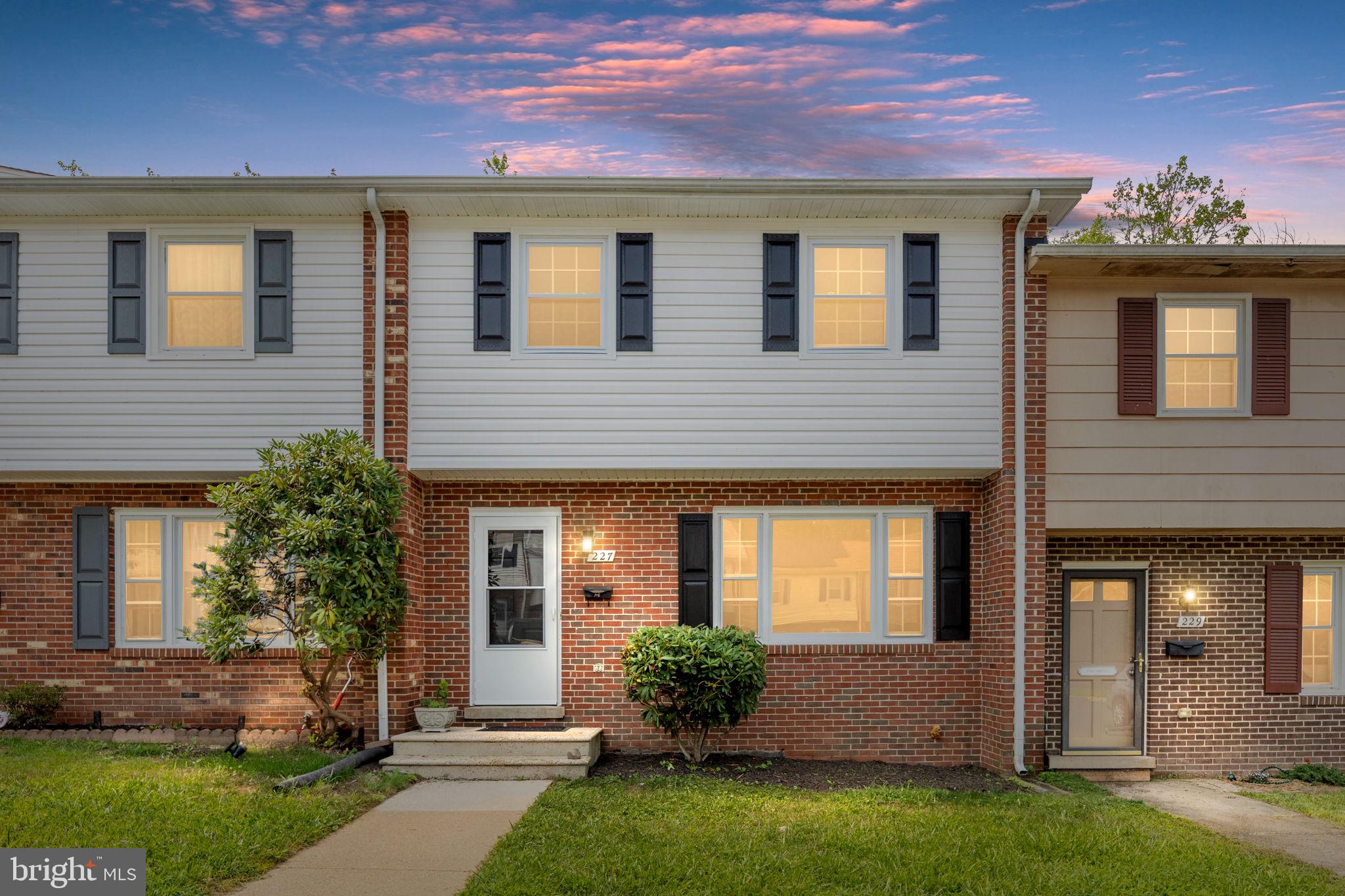 Newly renovated and move-in ready 3 level townhome in South Stafford neighborhood of Spring Valley.  Welcome Home to 227 Overlook Court.  The main level features new luxury vinyl plank flooring, a renovated kitchen with new appliances, fixtures, garbage disposal and quartz countertops.  The upper level has 3 bedrooms with all new new carpet.  Additional upgrades include:  professional paint throughout, all new fixtures, door knobs, new HVAC system, new Electrical panel, new double paned windows,  Roof and siding were replaced less than 5 years ago and hot water heater is 3 years young.  The townhome has a trail that runs behind it and backs to the woods.  Walk out basement with concrete patio area. Minutes to 95, shopping, groceries and downtown Fredericksburg.