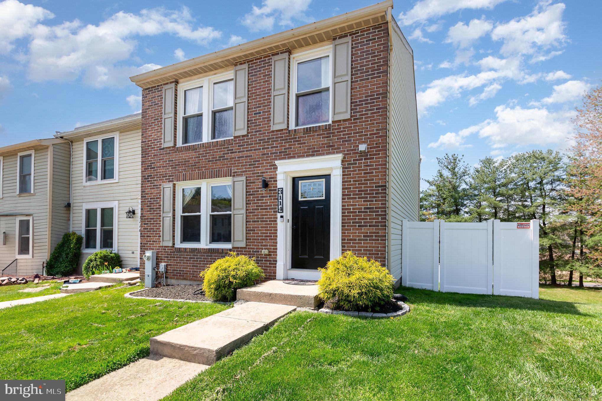 DREAM BIG!!  Welcome to 3114 Holly Berry Ct and everything it has to offer! This 3 bedroom 2.5 bath, brick front, end of group townhome located in the desired Box Hill South Community is move in ready and waiting for you to call it yours! Main level boasts gleaming hardwood floor throughout, custom color paint, chair rail and picture frame molding. The large kitchen has a generous eat in area, granite counters, stainless steel appliances, and upgraded soft close cabinets. Kitchen offers tons of cabinet space to include open shelving! The expansive primary bedroom has private access to the shared hall bath,  large windows, a make up area and a walk in closet. Additional bedrooms are generously sized and offer upgraded ceiling fans. The finished family room with LVP flooring is WALK OUT level and leads to your beautiful paver patio, very large flat yard backing to the tree line and fully fenced with a 6ft vinyl privacy fence.  Large utility room offers ample storage, your washer / dryer and your systems! Roof is less than 5 years old! This home has been meticulously cared for by the current owners, let their pride in ownership transfer to you for a smooth and easy move!