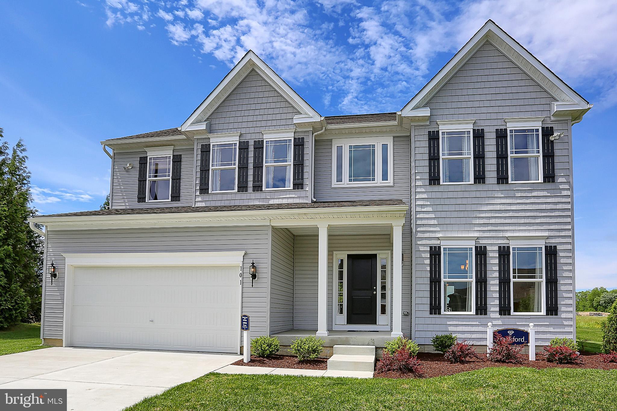 THIS HOME IS TO BE BUILT! 

The Frankford puts a unique twist on a traditional design that includes 3 bedrooms (optional 4th), 2 ½ baths, 2-car garage, two-story family room, kitchen/breakfast room combination, and separate formal dining room. The first floor laundry and first floor owner's suite with walk-in closet add an enormous amount of convenience to The Frankford.
