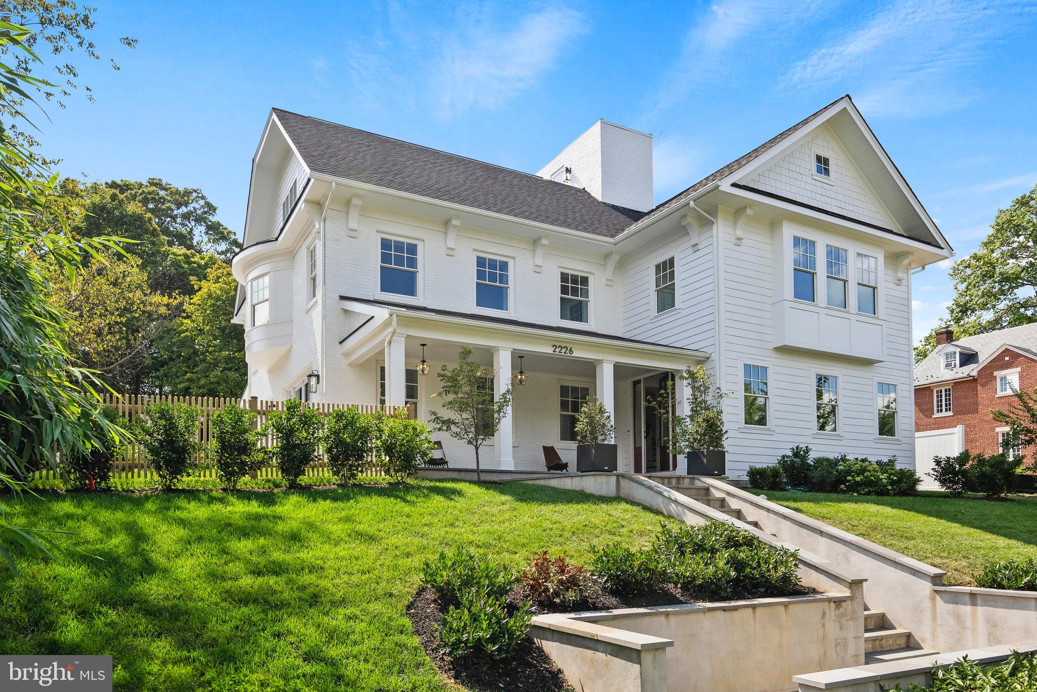 The epitome of elegance and modern comfort crafted by Bluestone Builders. Indulge in the extraordinary. This home is situated on a 9,000 sq ft lot and has 7 bedrooms, 6.5 bathrooms, wide plank brushed oak flooring, ELEVATOR to 4 floors and  a ROOF DECK. Welcomed by lighted  "bluestone"stairs, covered porch and beautiful entry foyer.  Enjoy a functional layout and unique floor plan offering open living spaces for entertaining or quiet family weekends at home. Guests are welcomed to a spacious entry foyer and open light-filled main level.  The main level layout offers so many options: main level bedroom with full bath OR home office; formal dining room or den/ study; breakfast, or, casual family room ... multi-functional! Side entry mud room with custom cubbies, storage, coat closet and powder room is perfect for keeping the active family organized! The  kitchen boasts an oversized island with seating, SS Sub Zero refrigerator, drawer microwave, Italian stove  w pot filler and custom hood w REMOTE! Adjoining breakfast area / family room enjoys a double sided gas fireplace with the living room. Beautiful sets of French doors open to the custom bluestone patio. Al fresco dining and entertaining is easy with the  outdoor kitchen: built-in grill and beverage refrigerator.  Enjoy evenings with the glow of  the fire table in the shadow of the illuminated Masonic Temple. Unwind to the gentle sound of the water feature. the Elevator services 4 floors: from the Basement to the 3 upper levels. Fenced in yard, landscaped grounds and ample parking. The primary suite is a retreat with vaulted ceilings, walk-in closet and second closet space, spa-like bathroom with soaking tub, oversized shower and double vanity. Two bedrooms share Jack & Jill bath. A fourth bedroom has an en-suite bath & vaulted ceilings. Laundry room is on the primary bedroom level. The third level with full bath is versatile: it is the  perfect party room with staircase to roof deck or a bedroom suite!  The open staircase leads to a ROOFTOP deck with panoramic views of the Capitol, D.C, National Harbor ! The perfect spot for fireworks or rooftop beverages overlooking the DMV! Finished lower level has  9’ ceilings, a recreation room which can easily accommodate a pool table, large sectional,  game table-ideal for hosting super bowl parties or movie nights. The walk-in pantry could also be outfitted to be a wine cellar! The  au pair suite with exterior entrance and natural light  can also function as a work out room or home office- there is a full bath as well. The house has 4 zones of HVAC for each floor. Alley access and 4 off-street parking spaces .  ADU  OR garage are OPTIONS available.  ADDITIONAL Hardscape and Plantings to be installed. Convenient to King St Metro, shops and restaurants in Old Town & Del Ray. Builder will INCLUDE 1 car GARAGE with acceptable offer.