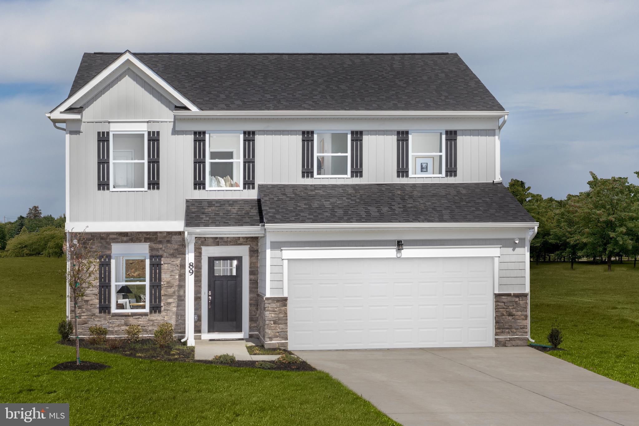 APRIL DELIVERY!!!  The ROCKFORD offers a contemporary, four or three bedroom with loft, 2.5 bath, two-story home design from 2,035 square feet [slab] up to 2,533 square feet of finished living space [optional basement]. You enter the home into a Foyer and  open Flex Room, which can be closed with double glass doors for a more private Den/ private Study.  Continuing through the home, you enter a large Family Room open to the Breakfast Nook and Kitchen. The gourmet Kitchen features 36" Shaker style base and wall cabinetry, granite countertops, recessed lighting, spacious pantry and a full array of stainless steel appliances- dishwasher, disposal, double bowl sink , built in microwave, range and refrigerator with icemaker.  The Powder Room and entrance to the two car garage [with garage door opener] is next to the stairs to the upper level.   9' ceilings are included throughout the first floor level.  All Bedrooms, including the Owner's Suite, can be found on the second floor of the home. The Owner's Suite features a spacious Owner's Bedroom  with extra large walk in closet and Owner's Bath with a vanity with double sinks, oversized shower with ceramic tile surround and ceramic floors.  Two Bedrooms and a large Loft area or three Bedrooms complete the upper level  with a full bath with a vanity with double sinks, tub shower with ceramic tile surround and ceramic tile floors.   The linen closet and washer/ dryer room are conveniently located on the upper level.  
CUSTOMIZE your new ROCKFORD home with many designer upgrades not found in other homes!  Dual shower heads with third 'rainforest' shower head in the Owner's Bath ceiling, additional window designs for the Family Room and Owner's Bedroom, additional choices of Kitchen cabinetry,  countertops and appliances, Family Room fireplace, front porches with stone fronts and much more!  All with NEW HOME WARRANTIES!  Ask about Preview Sales Specials!
The ROCKFORD is being offered in the beautiful established community of Maronda at Stoney Ridge.  We have saved the best homesites for last.   Call for more information and an appointment today!