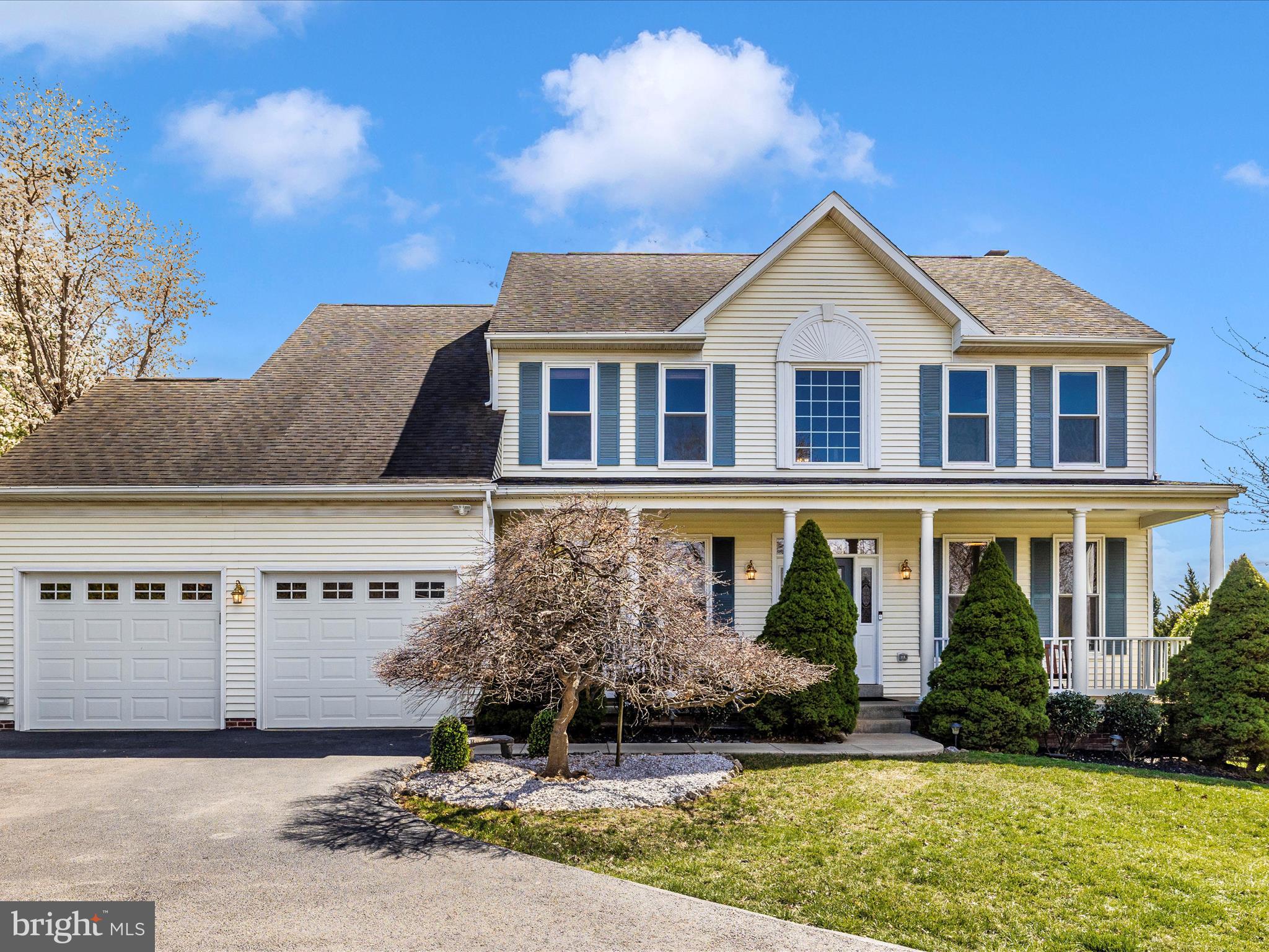 Welcome to this beautifully maintained home in the picturesque Round Tree neighborhood of Jefferson, MD, where pride of ownership shines through every detail. Freshly painted and free from HOA restrictions, this residence radiates charm with abundant natural light. Step into the impressive 2-story foyer, leading to spacious living areas adorned with upgraded light fixtures, recessed lighting, and newly finished hardwood floors. The oversized 2-car garage offers ample storage, while an additional garage in the backyard with a garage door provides perfect space for lawn care storage and a riding mower. Large bedrooms and bathrooms ensure comfort and luxury, while the kitchen features a brand-new refrigerator and flows into an oversized laundry room on the main level. Enhanced by a water filtration and softener system, lush landscaping, and breathtaking mountain views, this exceptional property is a true gem.