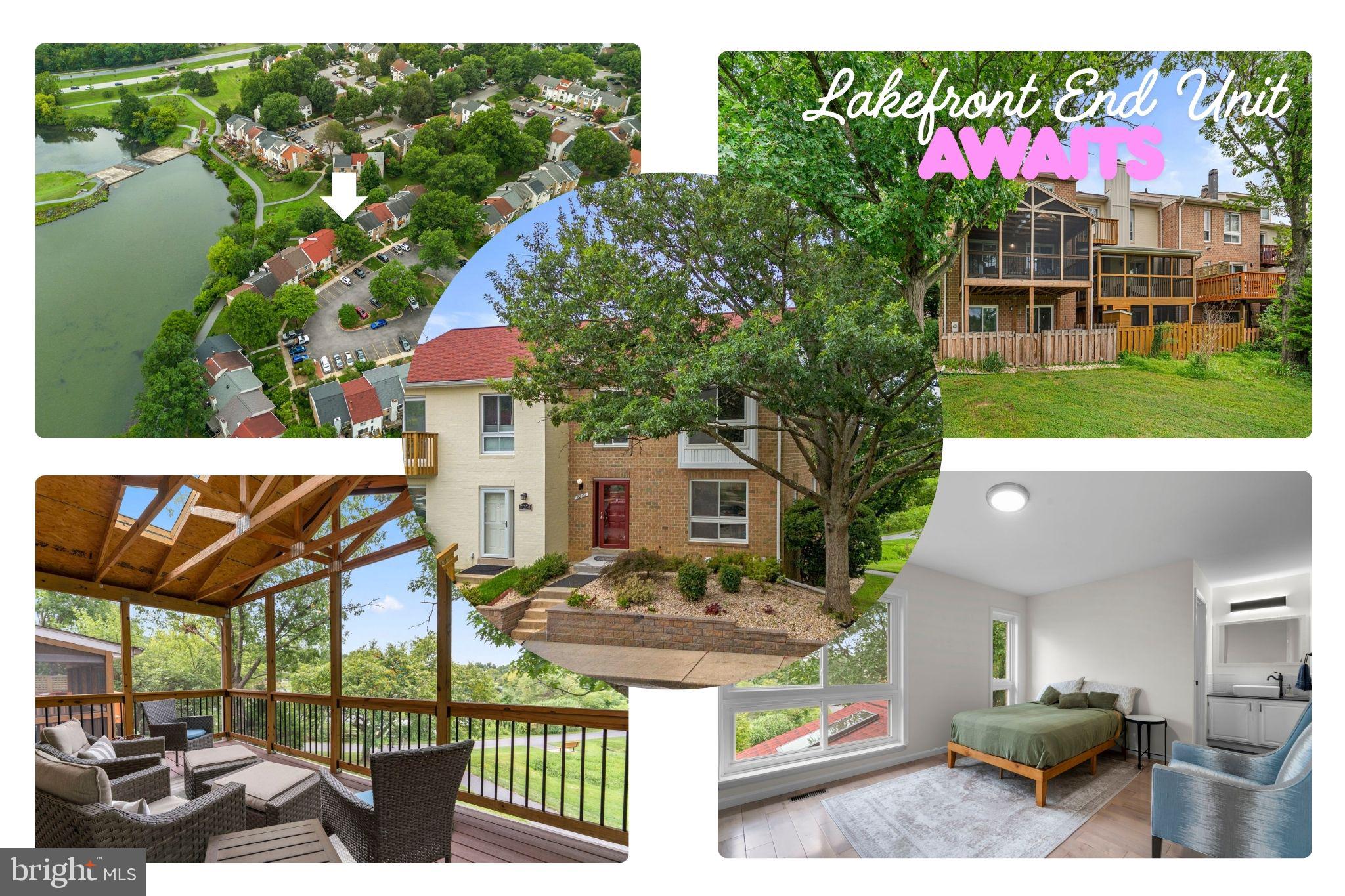 Please check out the virtual tour video located in details. LAKE ELKHORN CALLED, TEXTED, DM’D, AND had a pigeon drop you off a note to say it is time for you to ADMIRE her EVERYDAY! Rarely available well-loved and beautifully maintained END UNIT LAKEFRONT townhome.  Enjoy breathtaking views from all three levels.  Sellers went all out on their fully screened in porch and paver patio, extending your living and admiration area of LAKE ELKHORN.  
The functional main-level layout with wood floors offers seamless transitions between the dining room, kitchen, and living room, making the space ideal for both everyday living and entertaining. The dining area is filled with natural light from an oversized, nearly floor-to-ceiling window and comfortably accommodates a table for six guests.
The kitchen features abundant cabinet and counter space, recessed lighting, and an efficient layout designed for convenience. The spacious living room is centered around a cozy wood-burning fireplace and opens through two sliding glass doors to an incredible screened porch, complete with skylights and tranquil lake views for your perfect outdoor living space. 
Upstairs, you'll find three bedrooms, including a spacious primary suite with two oversized windows showcasing picturesque lake views, an updated ensuite bath with a beautifully renovated shower, and generous closet space. A second full bathroom serves the 2 additional bedrooms.
The finished walkout lower level offers exceptional flexibility with a large recreation room, a full bathroom, and sliding glass doors leading to a lower patio surrounded by attractive landscaping and peaceful lake views.
Located directly along the paved Lake Elkhorn trail, you'll enjoy immediate access to walking, running, and biking paths, as well as nearby parks and waterfront recreation (bring your kayaks). You know what you need to do?  Come by one of our open houses Saturday 7/25 11am-3pm or Sunday 7/26 12-4pm.  See you soon! 
Roof 2020, Windows 2021, Porch and Patio 2023, Water Heater 2024, Dishwasher 2026, Gutter Guards 2022