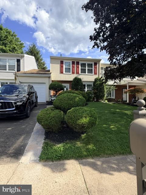 Nestled in the charming Neshaminy Valley, this exquisite Colonial townhouse offers a perfect blend of comfort and elegance. Spanning 1,513 square feet, this meticulously maintained home features three spacious bedrooms and one and a half bathrooms, ideal for both relaxation and entertaining. Step inside to discover a warm and inviting interior, highlighted by a thoughtfully designed eat-in kitchen equipped with high-end appliances, including a built-in range, self-cleaning oven, dishwasher, and disposal. The seamless flow of fully carpeted, tile, and wood flooring throughout enhances the home's cozy ambiance. The exterior boasts delightful features such as exterior lighting, sidewalks, and street lights, creating a welcoming atmosphere. Enjoy serene moments on the private patio, perfect for morning coffee or evening gatherings. The level lot, situated on a peaceful cul-de-sac, offers a front yard and a rear yard, providing ample space for outdoor activities or gardening. Additional highlights include a convenient main-floor laundry area and a private garage, ensuring both functionality and ease of living. A charming shed adds extra storage space, enhancing the home's practicality. This property is not just a house; it's a lifestyle choice, offering a tranquil retreat while being close to local amenities. Experience the perfect blend of luxury and comfort in this exceptional home.