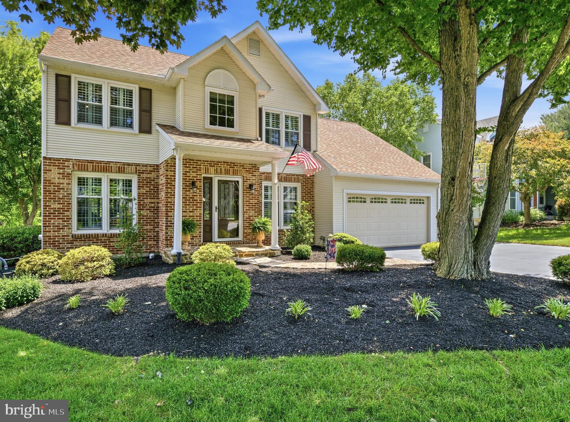 Welcome to 412 Deep Willow Drive, an extraordinary residence gracefully positioned within the prestigious community of The Seasons, located in Exton, Chester County.  Framed by picturesque views and surrounded by mature landscaping, this stunning property offers an unparalleled blend of elegance, comfort and sophistication.

Located in the highly sought after Downingtown Area school district, this distinguished home features four spacious bedrooms and three and a half bathrooms, thoughtfully designed to accommodate elegant entertaining and everyday living. 

Step through the front door and into a dramatic two-story foyer where lovely wainscoting, detailed trim work and warm flooring create a striking first impression. Throughout the main level, a thoughtful blend of hardwood, luxury vinyl, classic plantation shutters and rich architectural details adds character and timeless appeal. 

The spacious living room features rich hardwood floors and flows effortlessly into an elegant dining room adorned with crown molding, wainscoting and oversized windows that bathe the space in natural light, beautifully highlighting the stunning chandelier above. The gourmet kitchen is a chef's dream, showcasing rich wood cabinetry, gleaming granite countertops, abundant workspace and a large island with seating for 4.  Recessed lighting enhances the space, while a separate dining area opens seamlessly into an impressive great room. Vaulted ceilings, a skylight, custom built-ins, and a beautiful fireplace create a warm yet sophisticated atmosphere. A glass door leads to an expansive deck overlooking magnificent gardens, providing the perfect setting for outdoor entertaining or peaceful relaxation. A generously sized home office is discreetly tucked away, offering privacy and a quiet retreat for remote work or study.  Completing this level is a conveniently located  powder room, laundry room and a spacious two-car garage featuring a newly installed epoxy floor and ample storage space, which includes an attic above. 

The luxurious primary bedroom suite is a true sanctuary after a long day of work or play!  This lovely retreat features  a sophisticated tray ceiling , ceiling fan, rich hardwood flooring, generous walk-in closet and a spa inspired ensuite bath. The bathroom showcases a soaking tub, double bowl vanity with upgraded cabinetry, a large ceramic tiled shower with built in seating and a private water closet for added comfort and privacy. Three additional generously sized bedrooms offer plush neutral carpeting, ceiling fans, ample closet space and an abundance of natural light, providing comfortable accommodations for family and guests alike. A beautifully appointed hall bath with ceramic tile finishes complete the upper level.

The fully finished lower level is designed for fun, featuring durable tile flooring, recessed lighting and multiple gathering spaces. Enjoy movie nights and game days in the dedicated theater and recreation area, while the built-in bar, complete with pendant lighting and seating for four creates the perfect spot for hosting parties. This level also includes computer/work stations, a full bathroom and a separate storage room, providing convenience and functionality. Currently configured as the ultimate entertainment space, the versatile layout could easily be adapted to accommodate an additional living area, guest suite or fitness room. 
The crown jewel of this property is the extraordinary backyard setting, showcasing a serene stream, impeccably manicured gardens, vibrant green lawns and extensive, private open space that creates a peaceful, park-like atmosphere. 
 
Complete with a generator, public utilities and a prime Exton location close to shopping, entertainment, dining, schools, parks, recreation and major highways, this exceptional home offers the rare combination of comfort, convenience and natural beauty.

**HVAC UNIT IS LEASED**