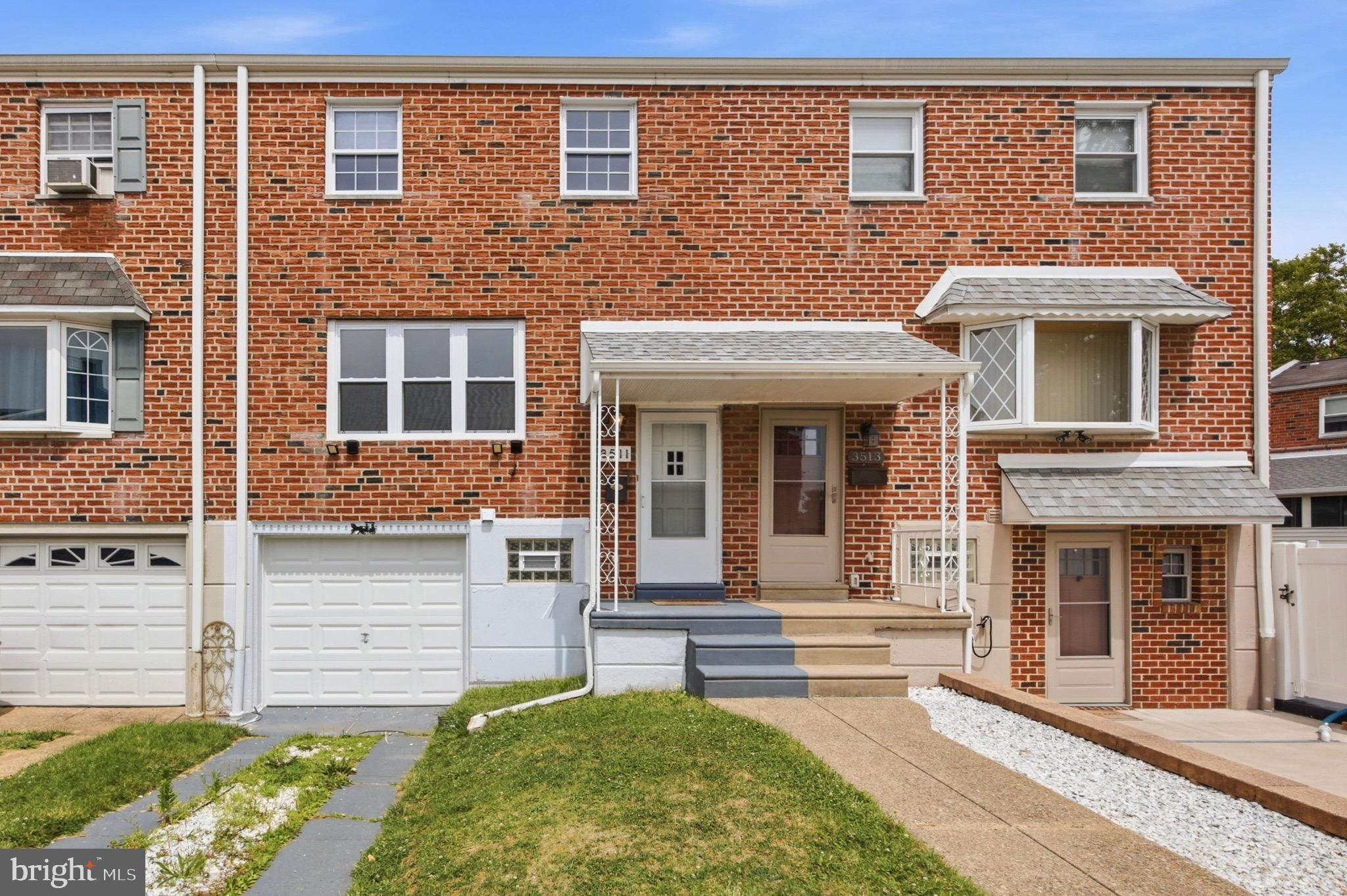 Looking for space, convenience, and easy commuting in Philadelphia? Welcome home to 3511 Carey Road, a newly renovated brick row home in the desirable Far Northeast Philadelphia. This completely remodeled spacious three bedroom, 1 and one half bath home  boasts approximately 1360 square feet of living space. with new features top to bottom including new windows garage door and all new appliances. The main level features a bright and inviting living room, a light and airy dining area, a beautifully appointed kitchen with more than ample cabinet space, designer accent hardware and finishes. Upstairs you'll find three comfortably sized bedrooms with wall to wall carpeting and a full hall bath with gorgeous tile bath surround. The bathroom is complemented with a large linen closet in the center hall.
     Additional highlights include a fully finished carpeted walk out basement with large windows for sunlight, a half bathroom, and full laundry with inside access to garage. Private driveway parking, garage and a low maintenance, pretty and private backyard. Built in 1966 this classic home combines solid construction with endless potential for personalization and updates.
     Conveniently situated near shopping, dining, parks,  schools and major commuting routes such as I-95, Woodhaven Road and The Pennsylvania Turnpike, 3511 Carey Road offers excellent opportunity for homeowners and investors alike. Whether you are looking for your first home or your next investment property, this Northeast Philadelphia gem delivers comfort, convenience, luxury and value.
