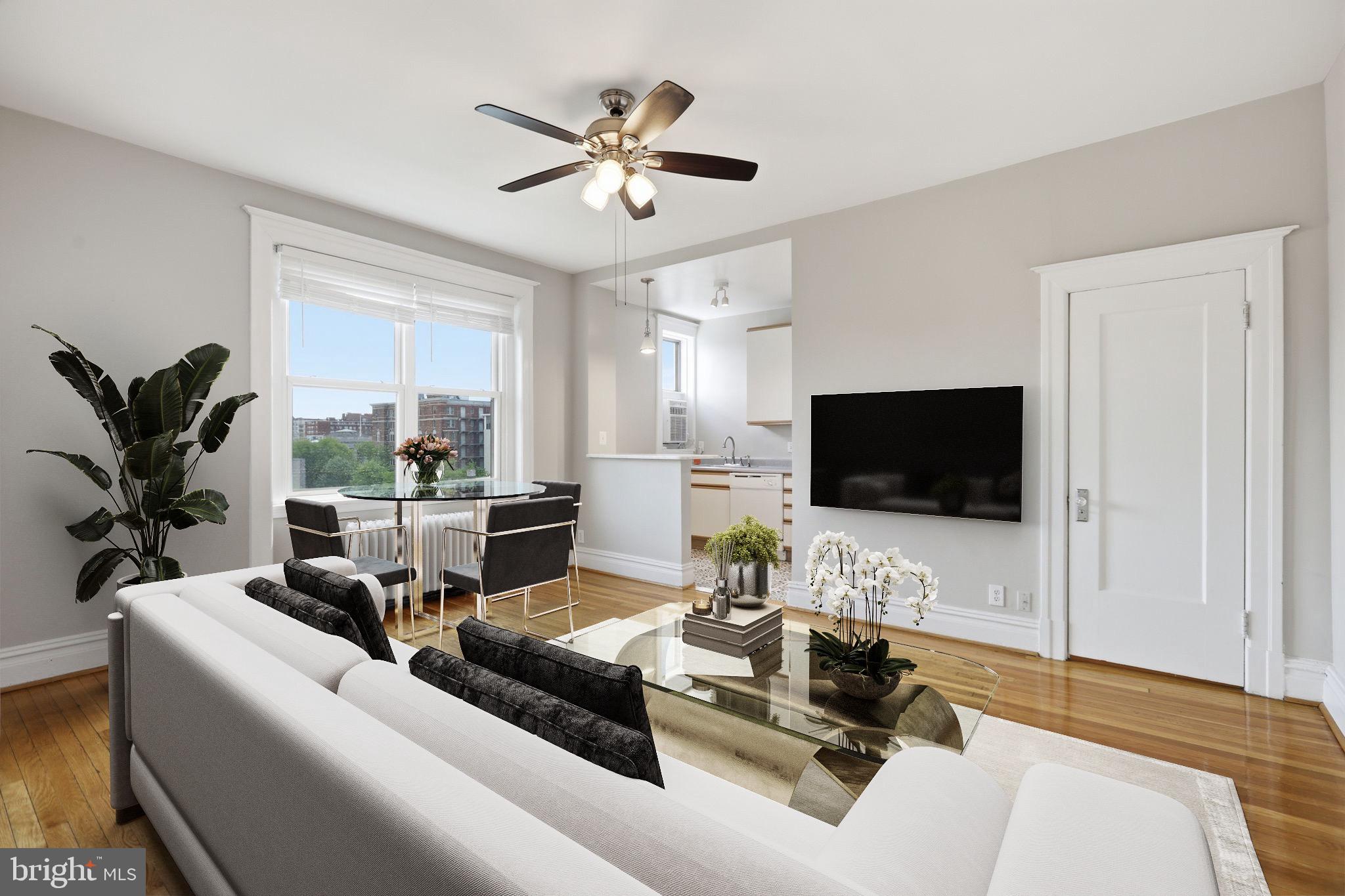 Welcome to the Copley Plaza Cooperative, a classic Dupont Circle residence offering timeless charm and unbeatable access to one of Washington’s most vibrant neighborhoods.

This well-appointed 1-bedroom residence blends historic character with everyday livability. Enjoy a thoughtful layout with distinct living and dining spaces, oversized windows that bring in natural light, and a quiet, comfortable bedroom retreat. The cooperative setting offers a sense of community and classic DC architecture that’s increasingly hard to find.  Building boasts common laundry, on-site management, roof deck, and stately history feel.

Located just moments from Dupont Circle, you are surrounded by one of the city’s most dynamic dining and cultural scenes. Dupont Circle is widely known for its concentration of restaurants, cafés, and nightlife, offering everything from casual bites to Michelin-recognized dining options.

Step outside your door and enjoy neighborhood favorites like The Pembroke, Tabard Inn, Kramerbooks & Afterwords Cafe, Hank’s Oyster Bar, and Bistrot Du Coin—just a sampling of the countless options that make this neighborhood a true culinary hub.

Commuting is effortless with the Dupont Circle Metro Station (Red Line) just a short walk away, providing direct access across the city and into Maryland.

If you’re looking for a centrally located home that delivers both classic DC charm and immediate access to the best of city living, this 1-bedroom at Copley Plaza is a compelling opportunity.