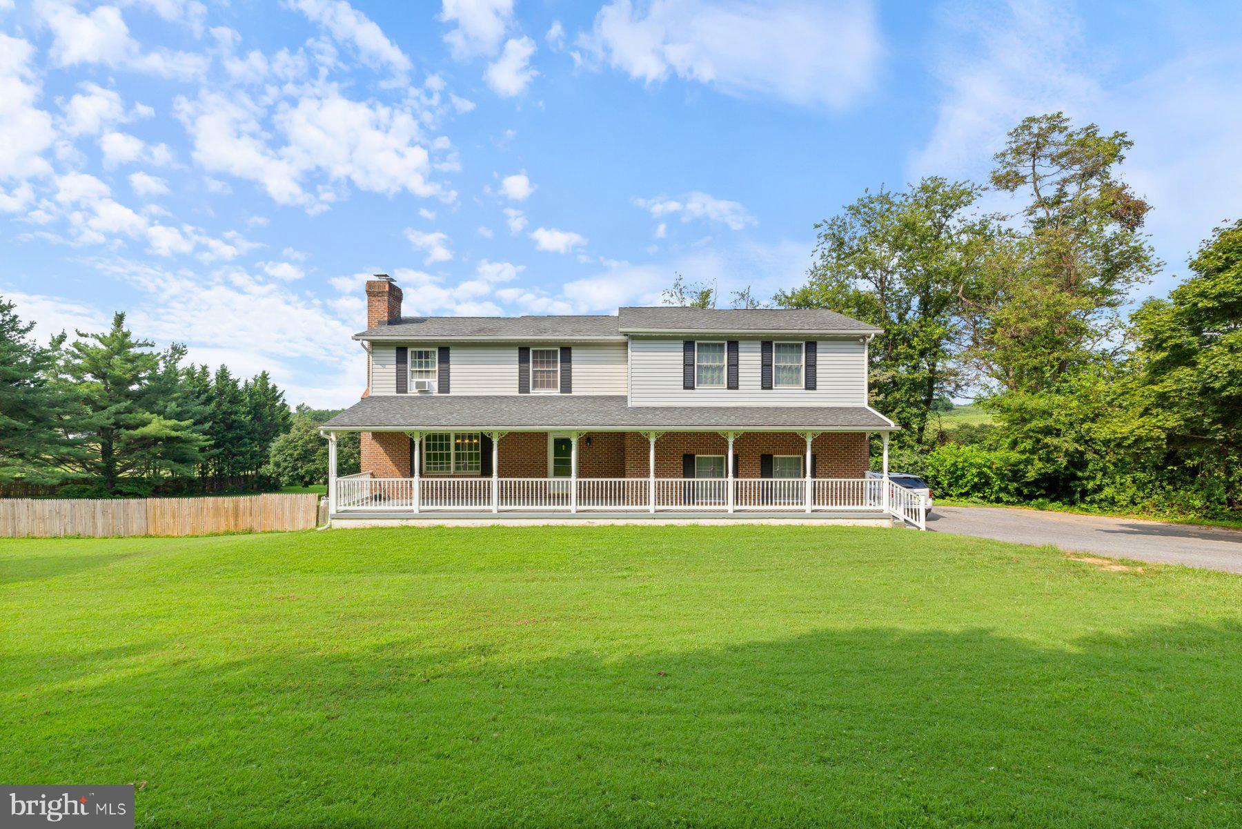 Price Reduction! Home Sweet Home in the Hereford Zone! This beautifully updated 5 generously sized-bedroom, 3.5-bath home is your private oasis, complete with new low maintenance Salt Water Pool and  patio (2024), New pool fence (2026)—perfect for relaxing and entertaining. Step onto the expansive covered front porch and enter through a welcoming foyer that flows into the elegant dining room with a cozy wood-burning fireplace. The open-concept kitchen and dining area features a walk-in pantry, ideal for home chefs and families alike. Enjoy the spacious family room with vaulted ceilings, skylights, and direct access to a new maintenance-free deck—seamlessly blending indoor and outdoor living. The fully fenced rear yard is a private paradise, boasting fresh landscaping, a shed, and your sparkling new saltwater pool and patio. Upstairs, you'll find five generously sized bedrooms, including a luxurious primary suite with a large walk-in closet, jetted soaking tub, an updated walk-in shower, and dual vanities. A second bedroom offers an en suite bathroom with a stunning updated walk-in shower. Three additional bedrooms share a beautiful hall bath with tub/shower. Enjoy brand-new hardwood flooring throughout the upper level and fresh paint.  The finished lower level features a spacious recreation room with new carpet. The slider door allows plenty of natural light and opens directly to the patio and pool area. Laundry room on main level with shelving and cabinets. Two car oversized garage & mudroom. All new kitchen ss appliances 2024, New flooring upper level, new hardwood flooring in lower level, New HVAC 2023, New Deck 2024, New mini split in primary suite 2024.  Excellent location and schools!