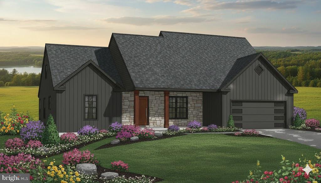 NEW PHASE NOW OPEN – UNDER CONSTRUCTION!  Experience delightful countryside living in a serene setting with breathtaking views that truly must be seen to be appreciated. These beautifully designed homes feature spacious floorplans with customization options to fit your lifestyle, along with a wide selection of upgrades and designer finishes available. Enjoy peaceful surroundings, stunning scenery, and the opportunity to create the home you’ve always wanted in this exceptional new community.  Photo is a rendering of the model to be built.   Lot additional, size may vary and to be selected by Buyer.  Some room sizes may vary.   Front entry garage shown in photo.   Side-entry is included an available.