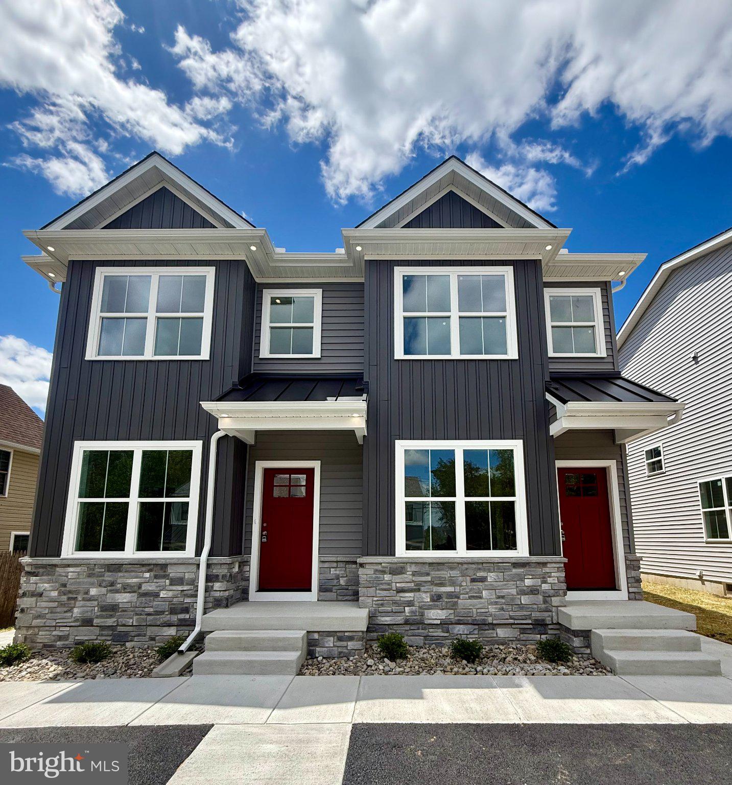 Don't miss this unique opportunity to own a beautifully crafted new construction semi-detached home in Old New Castle. Offering approximately 1,900 sq of finished living space plus an additional 1,000 sq of unfinished basement, this home combines modern luxury with timeless design. Step inside to an open-concept floor plan featuring abundant recessed lighting, luxury LVP flooring throughout the first floor, and stylish modern finishes. The spacious living room flows seamlessly into the stunning kitchen, complete with granite countertops, stainless steel appliances, soft-close cabinetry and drawers, premium Moen fixtures, and a sliding glass door leading to the backyard. The thoughtfully designed layout includes 3 bedrooms, 2.5 bathrooms, and a dedicated office, providing flexibility for today's lifestyle. The spacious primary suite features a walk in closet and a private en-suite bathroom with a linen closet, custom shower, and semi-frameless glass door and a 61-inch vanity. The upstairs hall bath also includes a 61-inch vanity, providing both style and functionality. Generously sized secondary bedrooms offer comfort and versatility for family and guests. Additional interior upgrades include Signature Series door hardware, modern trim details with 3.5-inch casings and 5-inch baseboards, and picture-framed windows with wood returns throughout. The exterior showcases exceptional curb appeal with stone front accents, board-and-batten and vertical siding, and an elegant standing seam metal porch roof. A large four-car driveway provides ample off-street parking. For added peace of mind, the home includes a 2-10 Home Buyers Warranty. Conveniently located with easy access to I-95, I-495, I-295, and the Delaware Memorial Bridge, this home offers the perfect balance of historic charm, modern amenities, and commuter convenience. Schedule your tour today and experience one of the few opportunities to own new construction in Old New Castle!