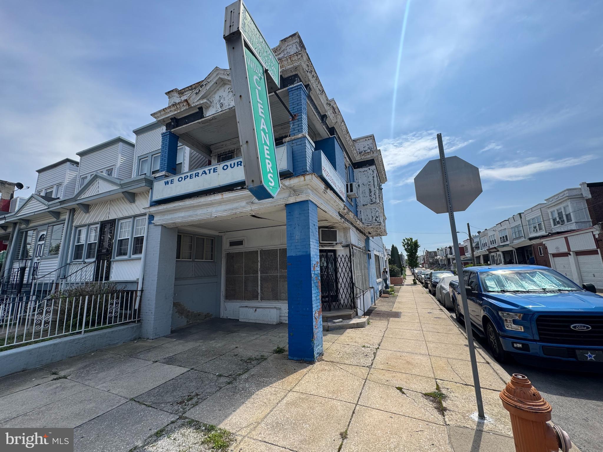 FIrst floor used to be a dry cleaning business. upstairs was a true 2 bedroom 1 bath apartment. Property is in need of renovation. This is an as-is sale. As-is where is. the property will not be cleaned out.
