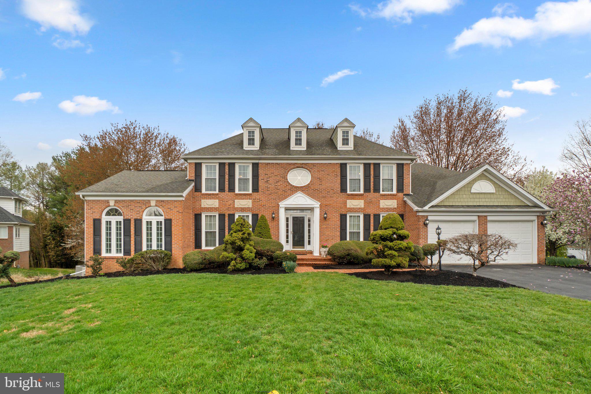 Welcome to 56 Bellchase Court, a rare gem located in the desirable Valley Gate community. Perfectly situated on a private cul-de-sac, this stunning home offers over 5,336 square feet of spacious and luxurious living. Step inside to a bright 2-story foyer featuring a grand chandelier, leaving a lasting impression of elegance. The main level boasts a gourmet kitchen with cherry wood cabinetry and granite countertops, a 2-story family room with skylights, a formal living room that seamlessly connects to a sunroom filled with natural light, a first-floor library with custom built-ins, a spacious mudroom, and a convenient main-level laundry room. The formal dining room, highlighted by a sophisticated chandelier, adds a touch of luxury. Hardwood floors and recessed lighting throughout the main level enhance the home’s refined design. On the upper level, the luxurious primary suite features a large walk-in closet and a spa-like bathroom complete with a jacuzzi tub, separate shower, and dual vanities. Three additional generous bedrooms and two full bathrooms provide ample space and comfort for family and guests. Additionally, all carpets on the upper level have been professionally cleaned, ensuring a fresh and move-in-ready feel. The walkout lower level is designed for entertainment and relaxation, offering a theater room, exercise area, recreation room, and an additional full bath. This level also features a modern mini bar accented by a decorative water fountain system (convey as-is) on the side—creating a stylish and inviting space for hosting and unwinding. Outdoor living is a delight with a beautifully designed hardscape, perfect for relaxation and entertaining. The Trex deck provides an ideal spot for gatherings or enjoying quiet evenings.
Don’t miss this incredible opportunity to own a luxury home in a prime location!