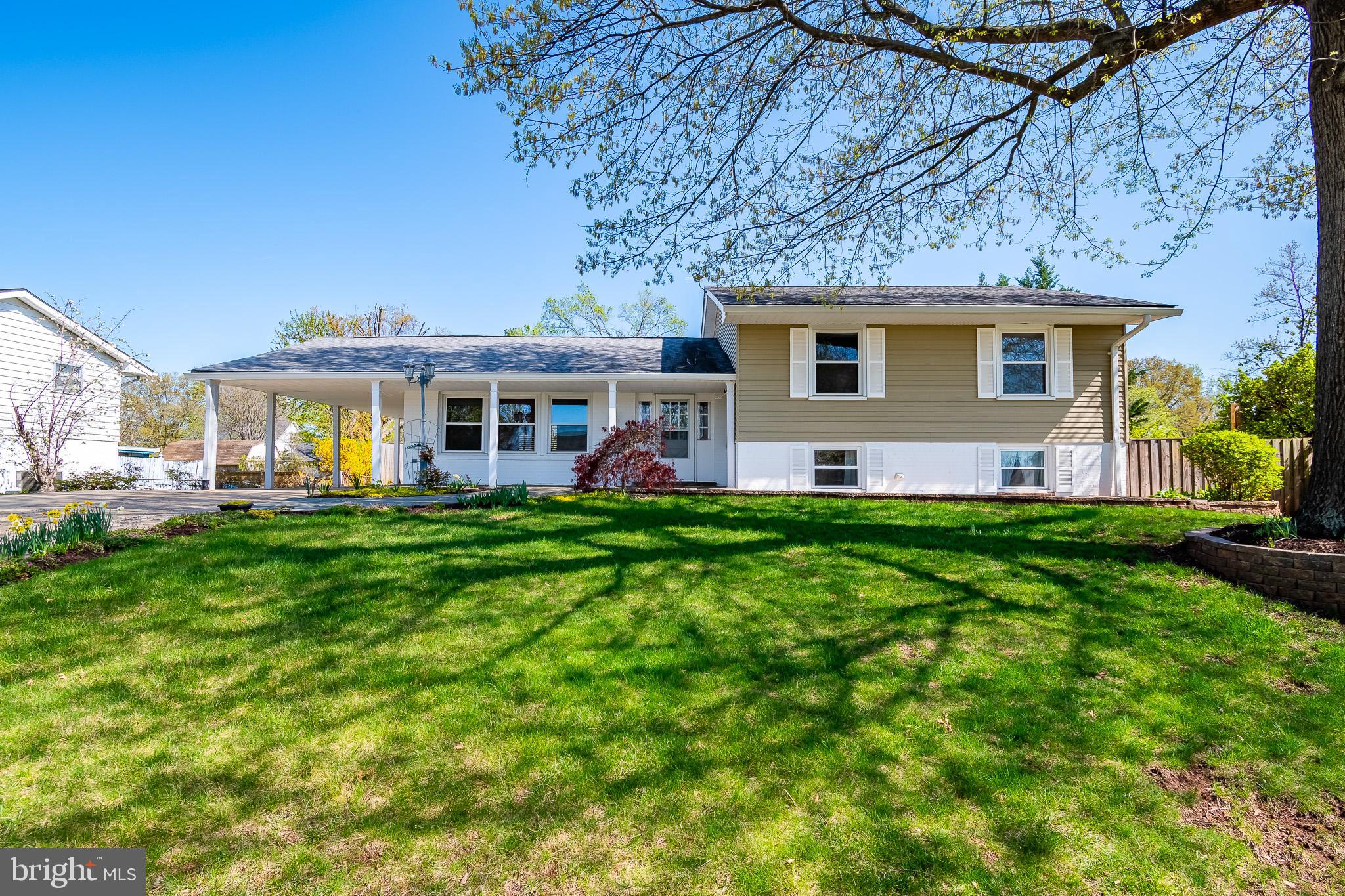 Well kept split level home. 5 Bedrooms, 3 baths. LVP in living and dining room. Quartz countertops in kitchen and stainless steel appliances. Beautiful backyard with a flagstone patio. Large shed. Newer windows,  roof and HVAC. Carport for 2 cars and large driveway with plenty parking spaces.