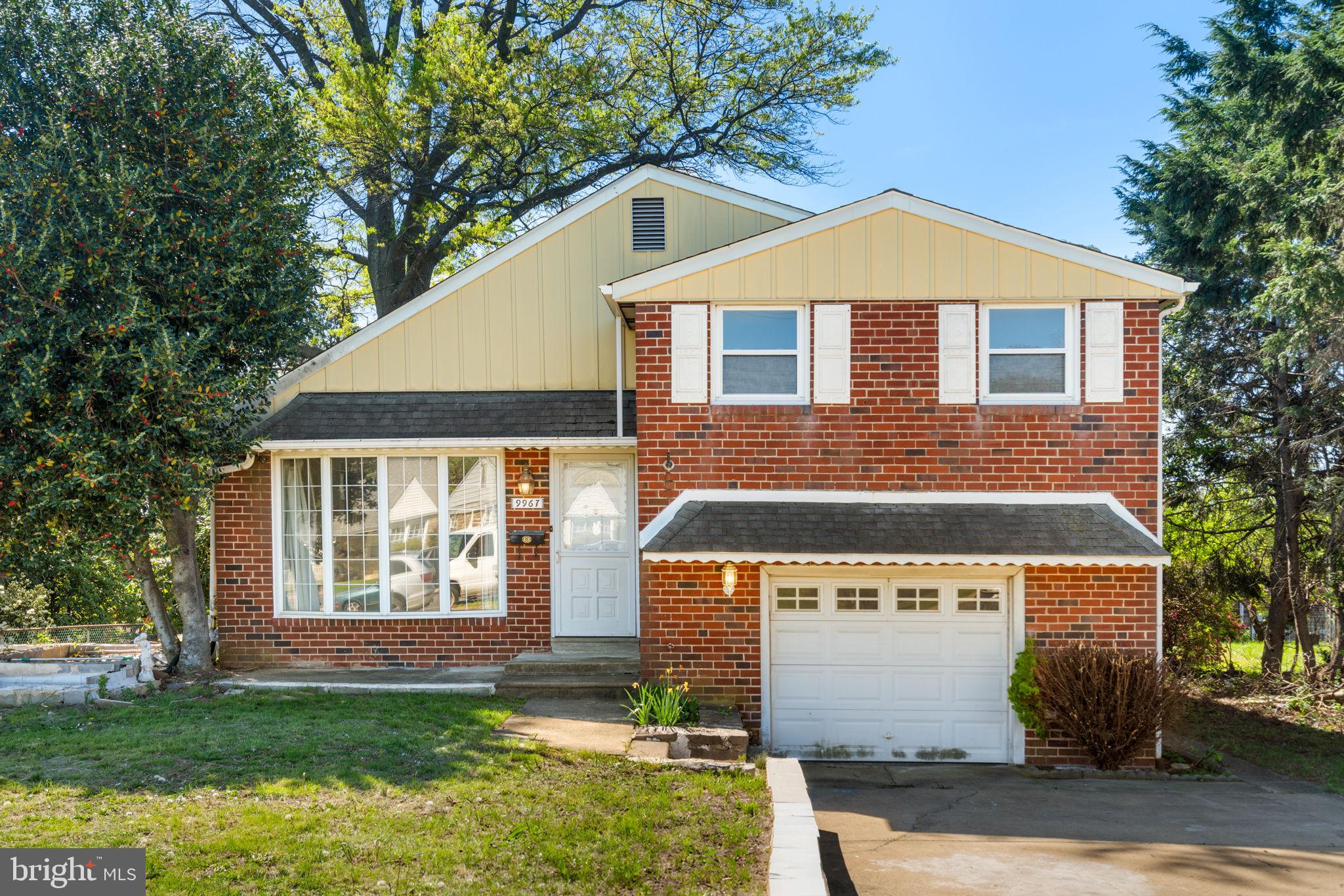 Welcome to 9967 Verree Rd! This charming single-family, detached home in the desirable area close to green neighborhood, Penny Pack and Bryn Athyn.  There are 3 bedrooms, 2.5 bathrooms, a living room, a family room, and it boasts a spacious open floor plan, perfect for entertaining. The bright and airy living room features large windows that let in plenty of natural light. The three bedrooms are generously sized, with the master bedroom featuring an ensuite bathroom and walk-in closet. The ground level boasts a great family room that can be used as a 4th bedroom or office, and an additional sunroom for all to enjoy. The home features an attached garage, an unfinished big basement, a convenient laundry room on the lower level and has atic space for extra storage.  All this and more located in a desirable neighborhood, offers the perfect blend of peace, tranquility and privacy while being just minutes away from public transportation. Explore nearby parks, schools, supermarkets, shopping malls, and dining options, ensuring that every amenity is within easy reach. The property  providing more than 2000 sqft of living space, has a great potential and it is ready for the next owner.  Be motivated to present any offer.