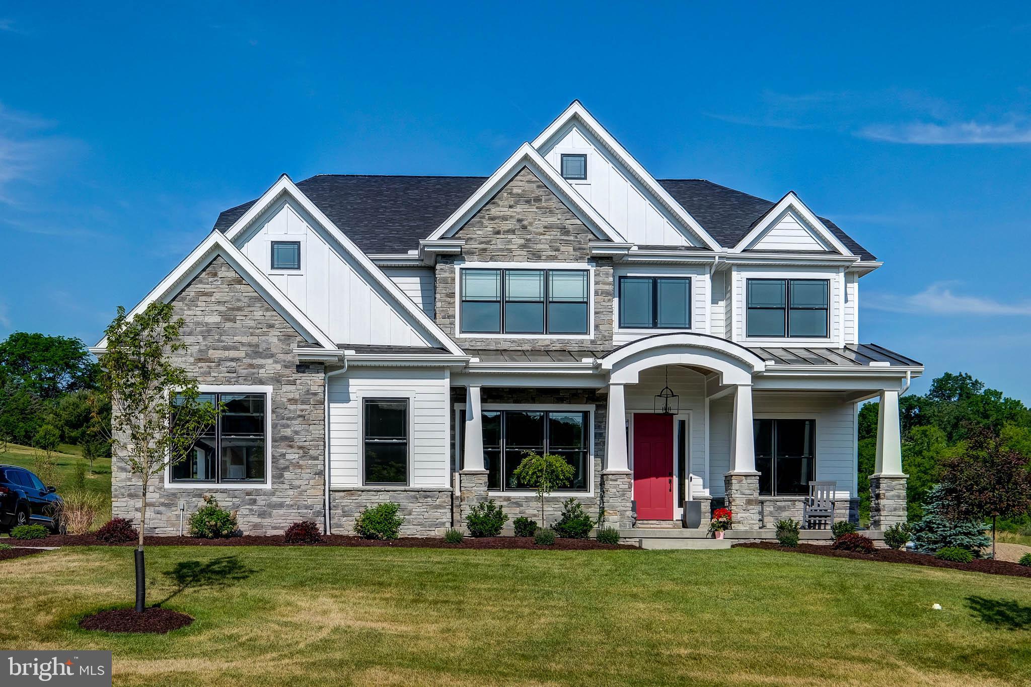 A rare opportunity for Main Line living without the Main Line pricetag. Welcome to Ashbrooke, where LUXURY meets unparalleled VALUE in every meticulously crafted single-family new construction home, near the border of Radnor and Marple Townships. Avoid overpaying for the limited inventory of resale homes, costly renovations, and dated designs. At Ashbrooke, you can personally customize your home with modern trends and conveniences. With thoughtful and functional design, these homes offer completely USABLE square footage with no wasted space. Every in-demand space and feature is available to meet the essential buyer needs including a mudroom, oversized island, large pantry, expansive windows, second floor laundry and open concept living. Elevate your lifestyle with the finishes you deserve - polished quartz, sleek matte black fixtures, brushed bronze accents, wide plank hardwood floors and more. There are custom-curated design options for every palette and vision. Hurry, though – with only 4 homesites available, this coveted community is selling out fast!
Discover luxury for every lifestyle with our popular Bowmore floor plan. The kitchen flows into the breakfast area and great room, making this home perfect for entertaining. Enjoy dinners located in the formal dining room, easily accessible through the kitchen or butler’s pantry. Make working from home a dream in your new spacious study located off of the open front foyer. Upstairs you will find the stunning owner’s suite, with a sitting room, luxurious en-suite bath, and dual walk-in closets. Three additional guest bedrooms, two full bathrooms, and a spacious laundry room complete the second floor. Finish the basement and create a one-of-a-kind custom bar, exercise room, or recreation space to enjoy for years to come!
**These photos are from a completed Bowmore  Platinum home.