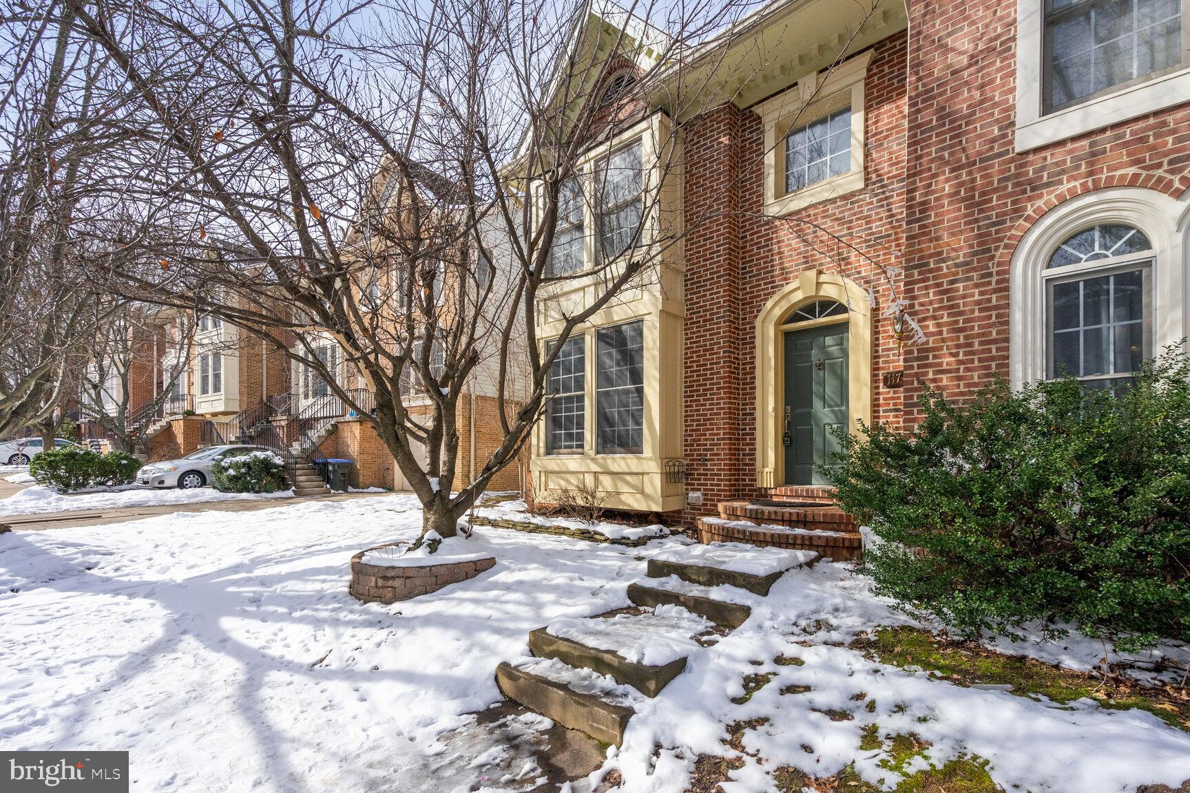 This expansive end-unit townhouse spans three levels and boasts a secluded rear view overlooking a picturesque lake and golf course. The recently updated kitchen is equipped with a central island, stainless steel appliances (2020), elegant granite countertops and backsplash, complemented by rich 42-inch brown cabinetry offering ample storage space. Enjoy the warmth and beauty of wood flooring throughout the main level and recently painted interiors. The basement features a versatile room, perfect for a bedroom, exercise space, or entertainment area, complete with a full bath. The home's roof, HVAC system, and water heater have all been recently replaced. The backyard, transformed into a completed outdoor area a few years back (now without any grass), serves as a tranquil sanctuary. It's a well-kept, orderly space, complemented by fences that have been recently painted. Parking is convenient with two dedicated spaces and additional spots for visitors. Reside in the amenity-rich Penderbrook community, offering a pool, fitness center, and various sports facilities including golf, tennis, and basketball. Professionally managed. Online application. Excellent credit required. $50 application fee. One application per adult occupant