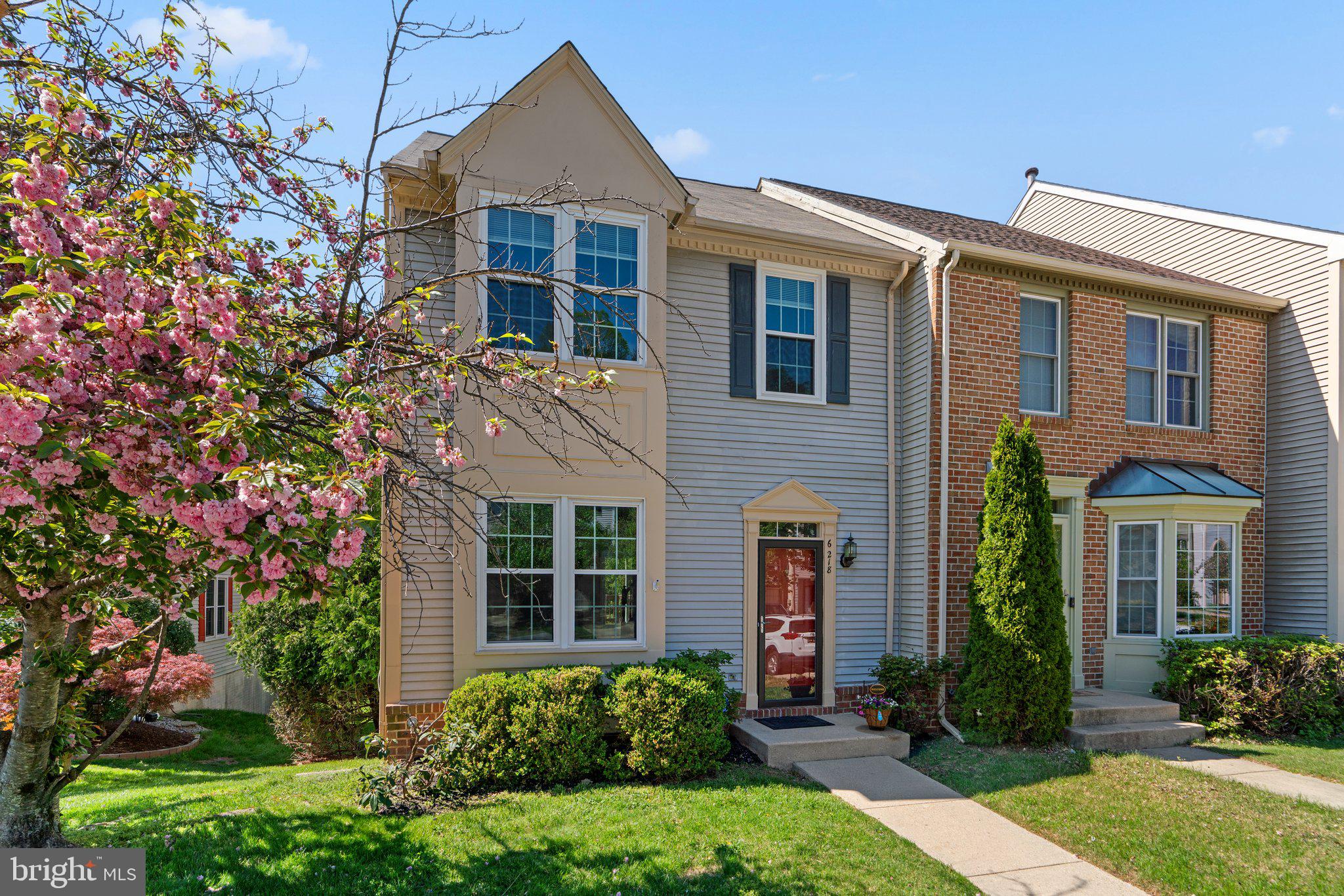 Nestled in a peaceful community, this end of group townhouse backs up to lush trees, providing you with a private oasis while still being close to shopping, Route 100, BWI, Marc Train Station, and Fort Meade.
As you step inside, you're greeted by a spacious living room and dining area adorned with gleaming hardwood floors. Freshly painted walls create an inviting atmosphere, perfect for entertaining family and friends or cozy nights in. Enjoy cooking in your updated eat-in kitchen, featuring stainless steel appliances, beautiful granite countertops, and a state-of-the-art induction oven and new dishwasher. Step outside to your private deck, an ideal space for summer barbecues or morning coffee surrounded by the beauty of nature. With the backdrop of towering trees, this outdoor area is your personal escape.This townhouse boasts three well-appointed bedrooms, each offering ample space and natural light. The primary bath features a separate soaking tub and shower, transforming your daily routine into a spa-like experience. There are  two additional full baths, one in the upper level and one in the basement as well as a half bath on the main level.The walk-out basement is an entertainer's dream, complete with a bonus room and a built-in desk, perfect for a home office or study area. Whether you need a playroom, a media center, or an additional guest space, this flexible area adapts to your lifestyle needs.Recent Upgrades are a new water heater (2024) and a furnace (2023), providing peace of mind and energy efficiency for years to come.Enjoy the comfort of a well-designed layout, and the serenity of nature right in your backyard.