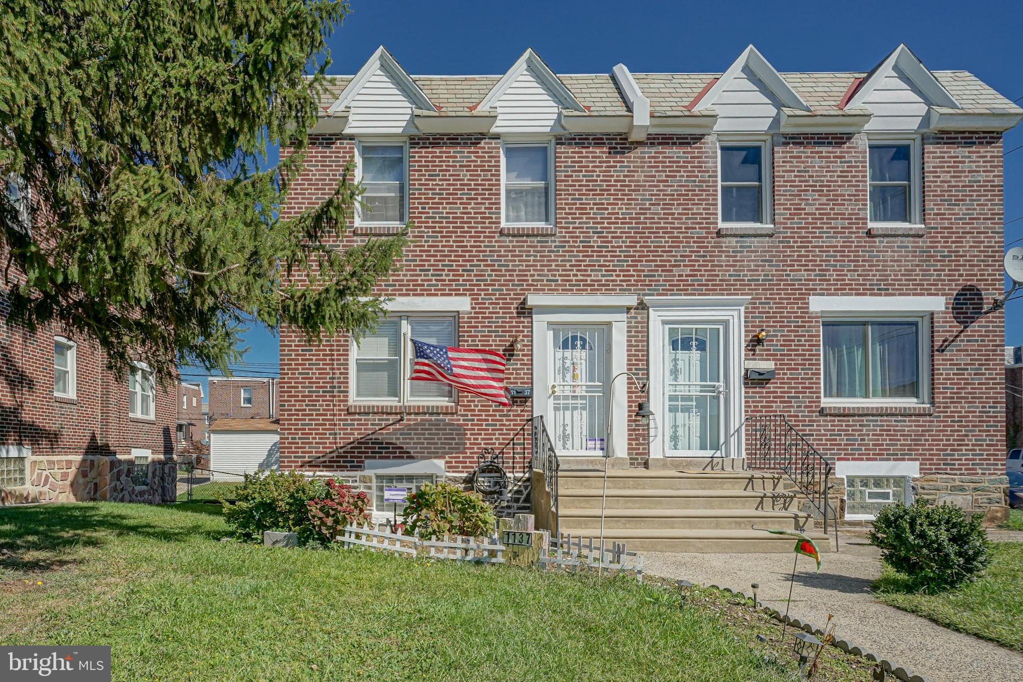 Wow no way! Here is one of the good ones! This is a beautiful Twin home located on a very nice block in Northeast Philly. This home consists of 3 full bedrooms and 1 full bathroom. This home has been cared and loved for a long time. Step inside a nice living room carpeted, then followed by the dining room which shows the original and very nice hardwood floors. A gorgeous kitchen that was completely redone in recent years. Plenty of cabinet and counter space and very clean. There are sliding doors in the dining room that lead out back to a great size deck. The setting is just perfect.  You still have plenty of space for parking and there is still an awesome size grass yard section that is wonderful outdoor useable space! The deck just needs your paint and tools for one weekend, and then it will shine and be super enjoyable! Upstairs there are 3 bedrooms and the main hall bathroom. Two of the rooms have ceiling Fans. The carpeting is in nice condition. The hall bathroom is also very nice with nice tiling and a bath fitter. This home has central air! The HVAC system  was installed approximately 10 years ago. So thats a great age for this system. The basement is partially finished which creates the perfect space for a Rec Room Area. This home is just right in every way! A true creampuff right here!