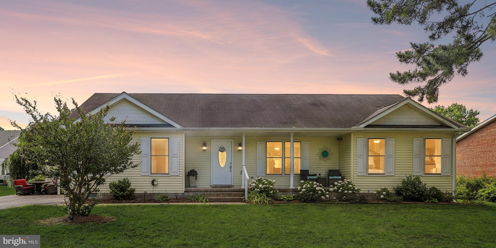 New Price! This lovely home is located in the well-established, highly desirable community of Whites Creek Manor, with quiet tree lined streets, great neighbors, planned social activities, street lights, underground utilities, low HOA fees, sparkling community in-ground swimming pool, tennis/pickleball courts, basketball hoop, and a private marina. The home is a short walk to the pool and just over 3 miles from "feet in the sand" at Bethany Beach. A couple of blocks away are 2 super markets, a liquor store, restaurants, 4 banks and a medical facility. The marina offers carry-in (kayak, canoe) water access and a courtesy slip for those who want to enjoy adventures on the water, or for an additional fee of $100 per year, access to the courtesy slip (day use only) and boat ramp are available for those who wish to trailer their boats for fun on the water. Take a walk around the promenade and enjoy the many types of wildlife you’ll see along the waterway – Eagles, Blue Heron, White Heron, Green Heron, Night Heron, Osprey, Red Fox, Deer, Geese, Ducks, etc. Close to the Family-friendly Bethany Beach Boardwalk, fine dining and family dining, big boardwalks in Rehoboth Beach and Ocean City (MD), and tax-free outlet shopping. This upgraded contemporary residence offers a harmonious blend of convenience and comfort, perfect for those seeking a relaxing lifestyle. With a beautiful outdoor patio, outside shower, new HVAC system in 2020, one-level living, and a storage shed this home is poised to impress with its modern enhancements while retaining its timeless charm. Step inside to discover a thoughtfully designed interior that exudes warmth, convenience and comfort. The spacious open layout features 3 large bedrooms and 2 bathrooms, including an oversized stall shower and a relaxing tub shower. The heart of the home is the kitchen, adorned with upgraded countertops. Recessed lighting and wood floors enhance the ambiance, while the gas fireplace adds a touch of warmth on cooler evenings. The exterior of the property is equally captivating, situated on a desirable lot with a level front yard overlooking the tennis/pickleball courts and just a few steps to the community pool. Enjoy the outdoors on the front porch or beautiful backyard patio oasis, perfect for al fresco dining or simply soaking in the serene surroundings. Additional features include a wonderful secluded den with a separate entrance, an outside shower for post-beach convenience, and a dedicated laundry area with a drier and washer.  Located just a short distance from the tranquil waters of Whites Creek, this home offers not only a residence but a lifestyle enriched by nature and community. With easy access to recreational activities and a vibrant neighborhood atmosphere, this property is a rare gem that promises an exciting living experience. Embrace the opportunity to make this wonderful retreat your own, where every detail has been curated for comfort and convenience. Experience the perfect blend of modern living and natural beauty in this exceptional home. Don’t hesitate – this one won’t last long! Professional photos coming soon!