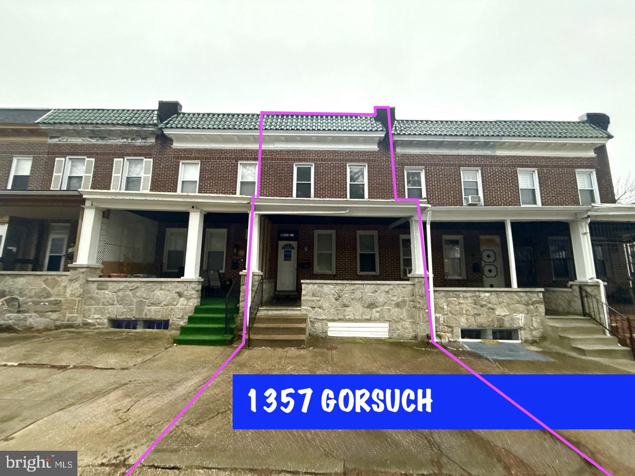 Solid brick interior rowhome located in Baltimore City featuring 3 bedrooms and 1 full bath. Built in 1925 with classic Federal-style architecture, this property offers traditional charm and functional layout.

The home includes an improved basement for additional usable space and is serviced by public water and sewer. Heating is natural gas forced air.

Previously utilized as a Section 8 rental, this property presents a strong investment opportunity with income potential. Ground rent to be verified by buyer.

Conveniently located near Greenmount Ave, Loch Raven Blvd, schools, shopping, and public transportation. Great addition to a rental portfolio or opportunity for a buyer seeking value in an established neighborhood.