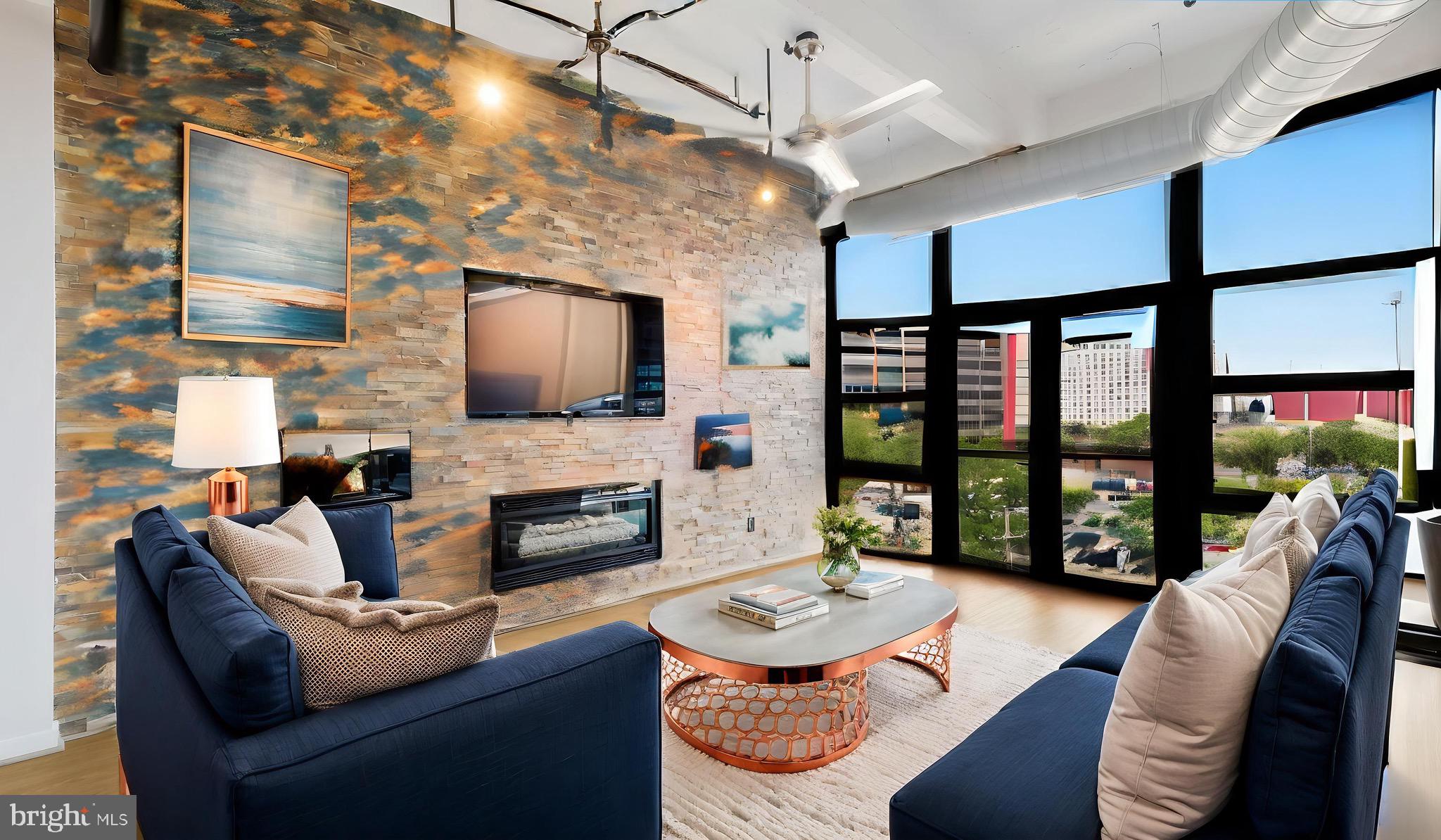 Experience the Perfect Blend of Authentic Industrial Architecture and Contemporary Luxury in this beautifully Renovated 2-bedroom 2-bath Residence at the Iconic 444 Lofts:
Perfectly Positioned on the cusp of Northern Liberties and Old City, this Exceptional Condo offers the Ultimate Urban Lifestyle in one of Philadelphia’s Most Sought-after Neighborhoods.
Step inside to discover soaring concrete ceilings, expansive windows that flood the space with natural light, and Stunning Juliette Balcony doors that bring the outdoors in. The open-concept living and dining area flows seamlessly into a beautifully appointed kitchen featuring granite countertops, a spacious island, stainless steel appliances, and a striking designer tile backsplash, Perfect for entertaining or everyday living.
The Spacious Primary Suite has been thoughtfully reimagined with an Updated Spa-inspired Bathroom Showcasing Custom tile flooring, a beautifully tiled Bath/Shower Surround, Premium fixtures, updated hardware, and designer finishes throughout. Every detail has been carefully selected to create a Sophisticated, move-in-ready home. The Second Bedroom and Full bath provide a Tiled Walk-in Stall Shower, an ideal space for guests, a home office, or additional living flexibility.
Residents of 444 Lofts enjoy an unmatched amenity package, including a 24-hour concierge, an impressive 8,000-square-foot fitness center, beautifully maintained common areas, a newly renovated designer lobby, and the convenience of an included parking space.
Just outside your door, enjoy the very best of city living. Walk to neighborhood favorites, acclaimed restaurants, cafés, boutiques, galleries, and waterfront attractions while enjoying easy access to both Northern Liberties and Old City. The building is also home to the popular Be Well Fed healthy prepared meals café and Small World Seafood, a local favorite known for some of the freshest seafood in the city.
This exceptional residence offers style, comfort, convenience, and location; all in one spectacular package.
Luxury Loft Living at Its Finest. Don’t miss your opportunity to own one of the most desirable residences at 444 Lofts!
