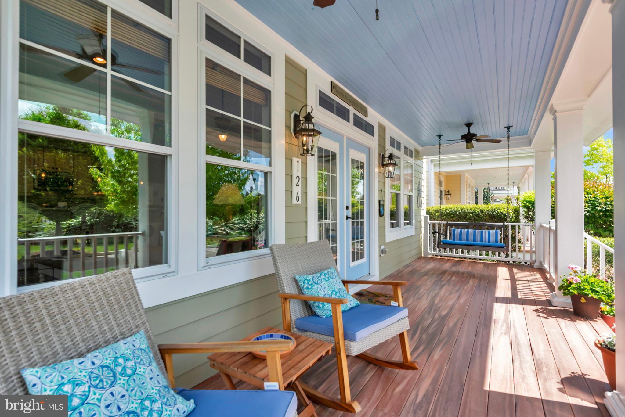 Welcome to 126 Claiborne Street in the sought-after Gibson's Grant community on Kent Island — a beautifully crafted Covell-built Sawgrass model offering the perfect blend of coastal charm and comfortable with peaceful pond and park views right outside your door This thoughtfully designed home features 3 bedrooms, 2.5 baths, and a desirable main-level primary suite complete with a private en suite bath for easy everyday living.

The heart of the home is the updated kitchen, showcasing quartz countertops, stainless steel appliances, and timeless hardwood floors that continue throughout the main living spaces. Upstairs, you'll find two additional bedrooms, a full bath, and a spacious rec room that provides the perfect second living area, home office, or guest retreat.

Enjoy outdoor living with a covered front porch, a screened porch for relaxing evenings, and an additional open porch overlooking the fenced side yard — ideal for entertaining or enjoying the peaceful surroundings.  A rear-entry 2-car garage adds both convenience and curb appeal.

Residents of Gibson’s Grant enjoy exceptional resort-style amenities, including a community pool, clubhouse, fitness center, kayak launch, fishing and crabbing pier, waterfront pavilion, and direct access to the Cross Island Trail — all just minutes from the dining, marinas, and attractions of Kent Narrows.